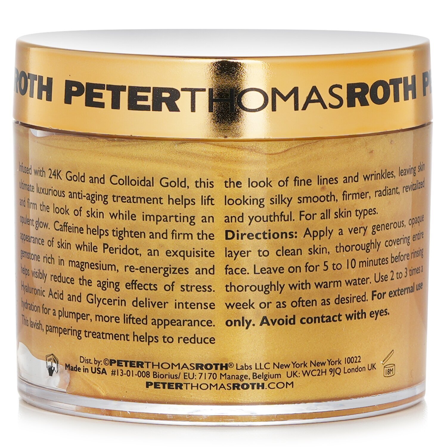 Peter Thomas Roth 24K Mască Aur 150ml/5oz