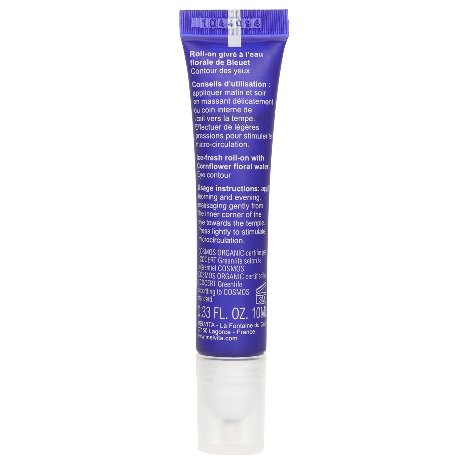 Melvita Ice Fresh Roll On Eye Contour 10ml