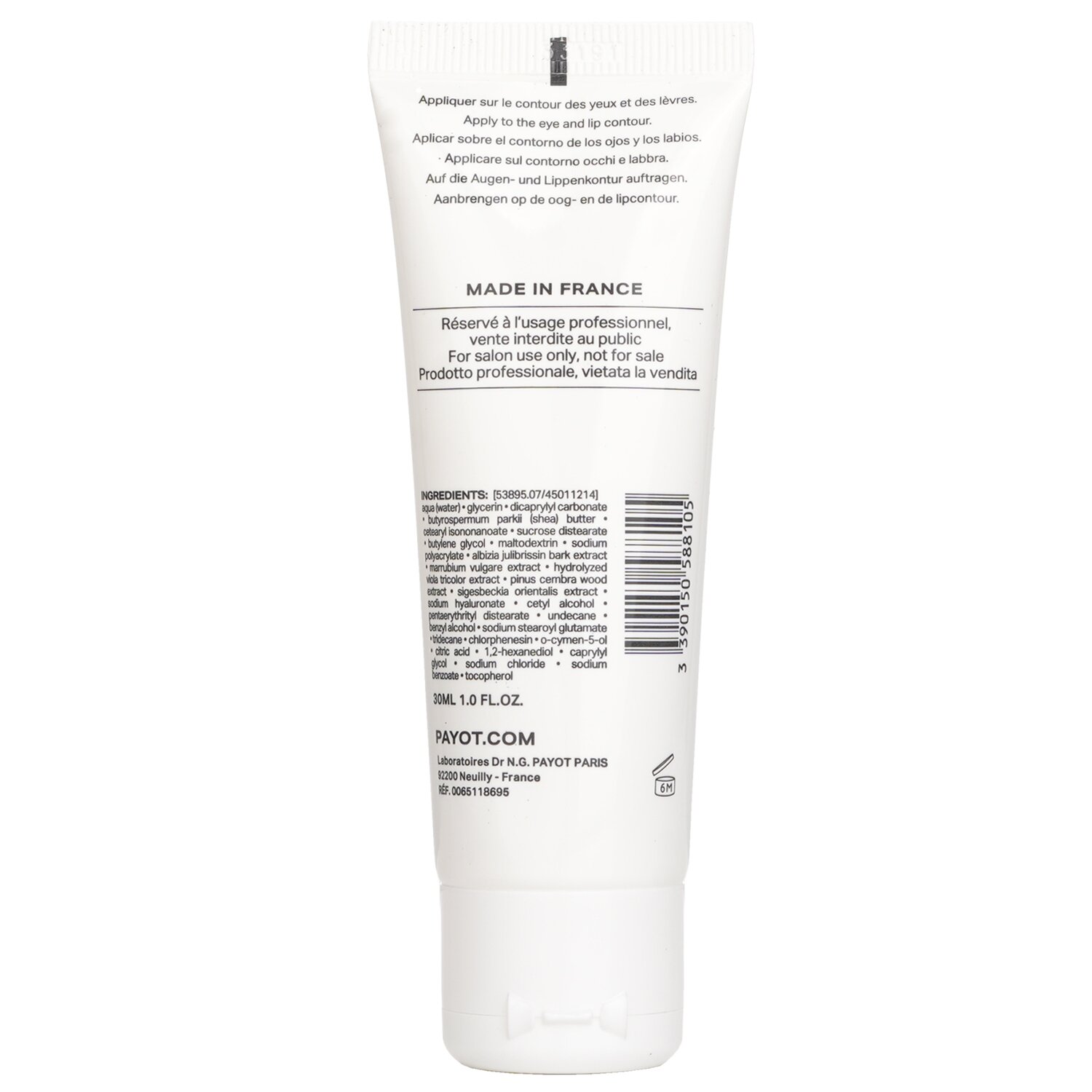 Payot Lisse Smoothing Eyes And Lips Care (Salon Size) 30ml