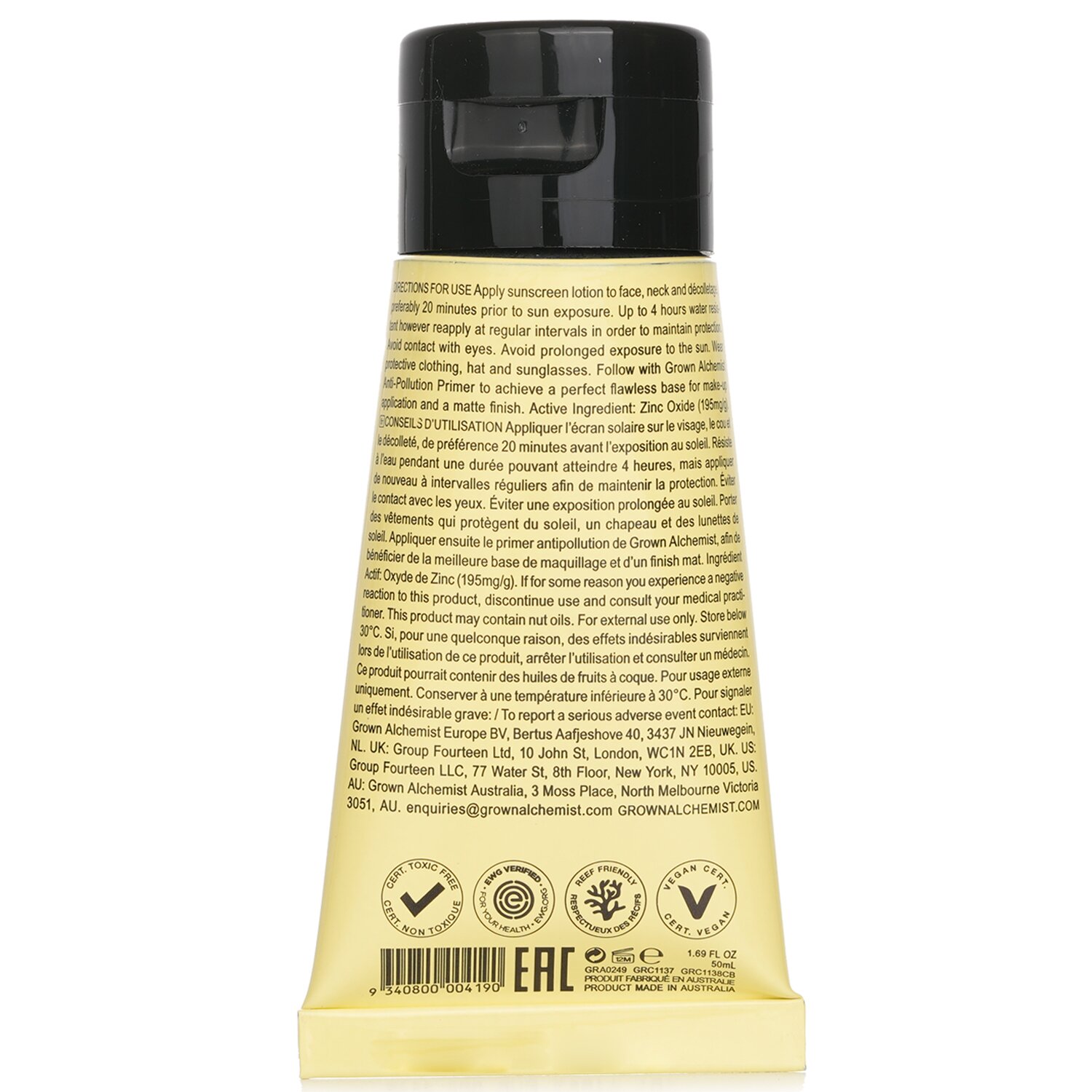 Grown Alchemist Natural Hydrating Sunscreen SPF 30 50ml