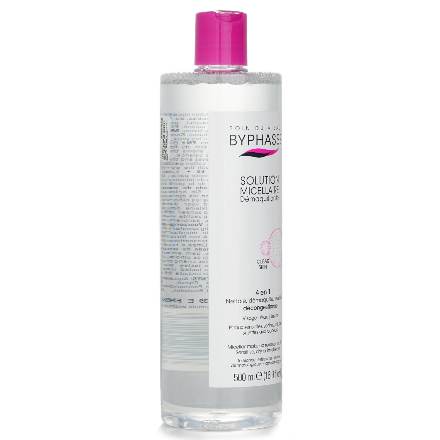 BYPHASSE Vegan Micellar Mu Remover Solution 500ml