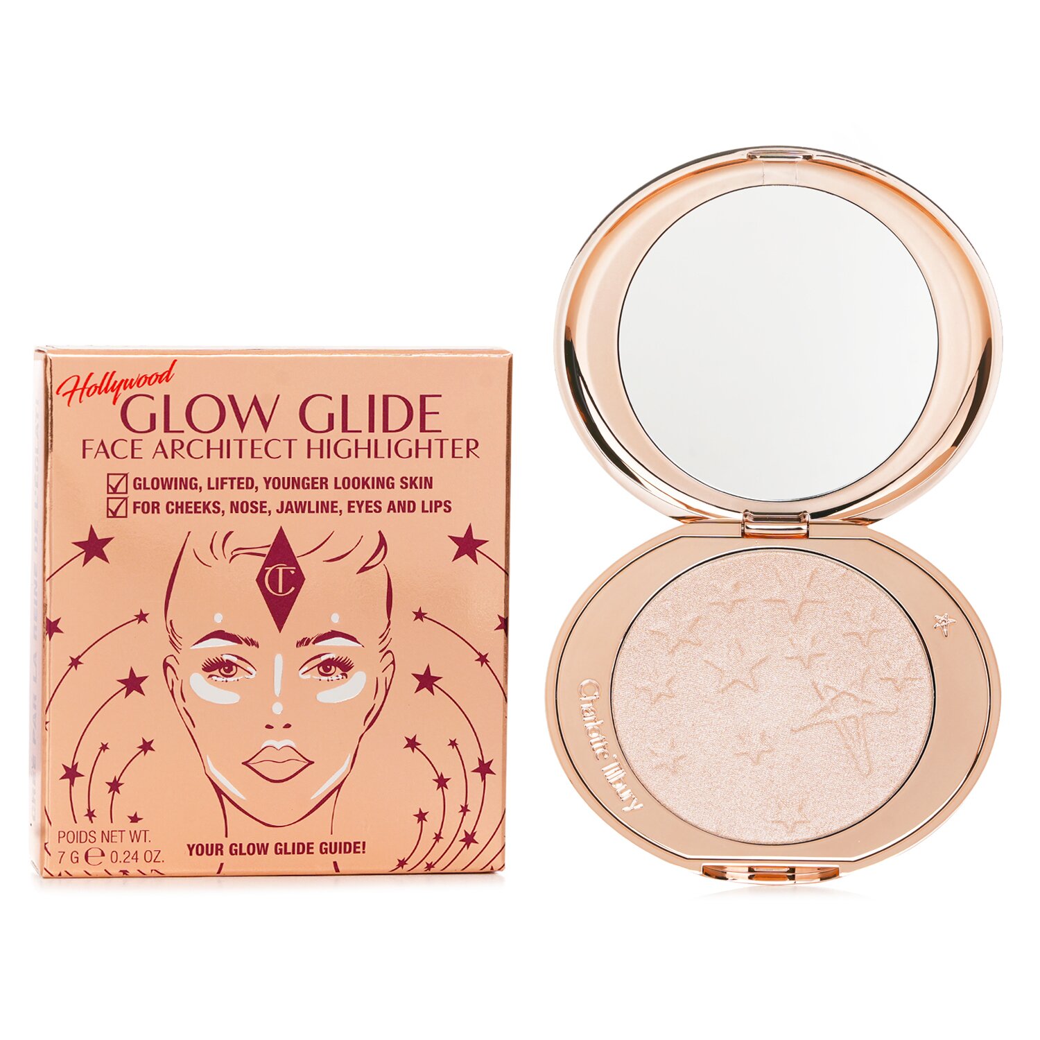 Charlotte Tilbury Hollywood Glow Glide Face Architect Highlighter 7g