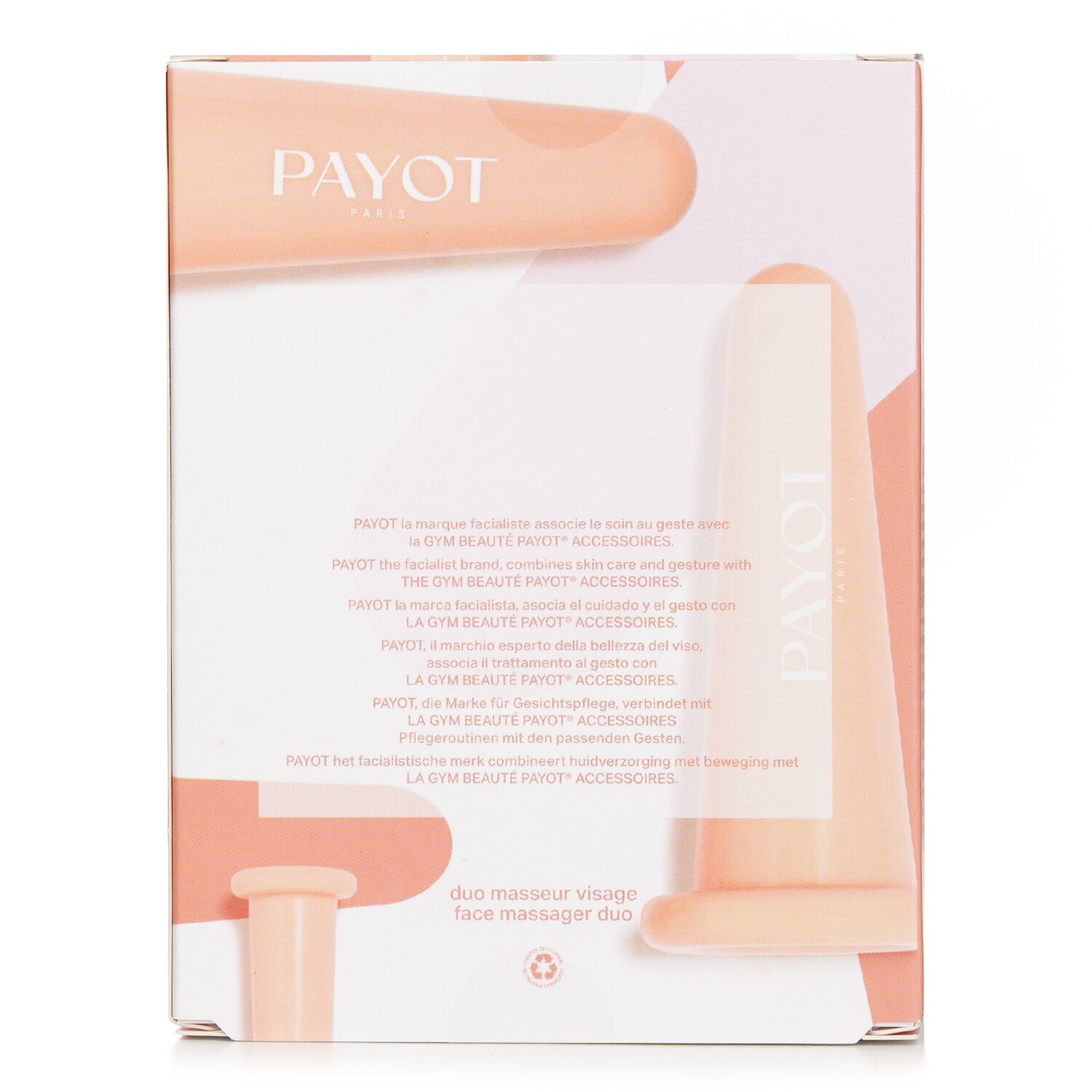 Payot Face Moving Face Cup Massage Lifting Beauty Tool 2pcs