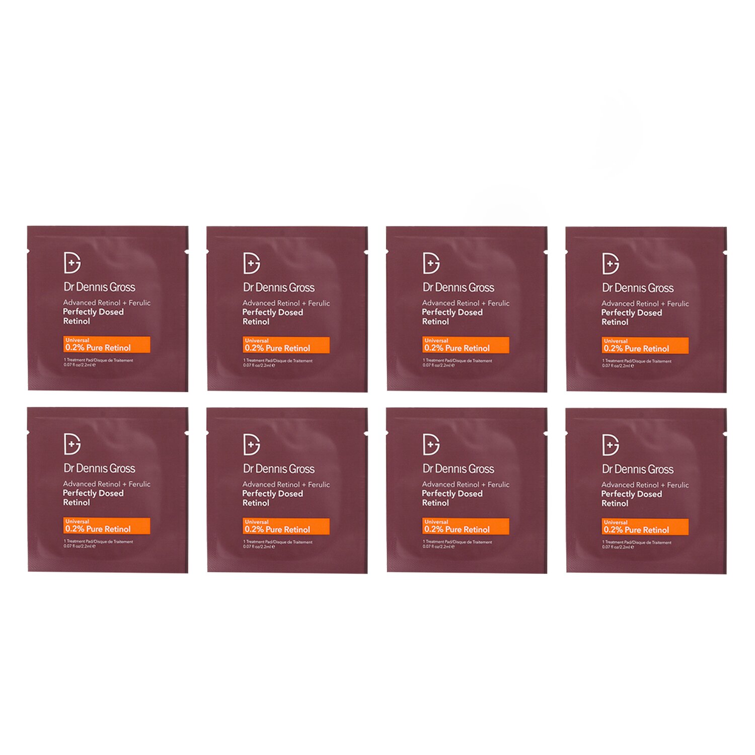 Dr Dennis Gross Advanced Retinol + Ferulic Perfectly Dosed Retinol Treatments 2.2ml x 8pads