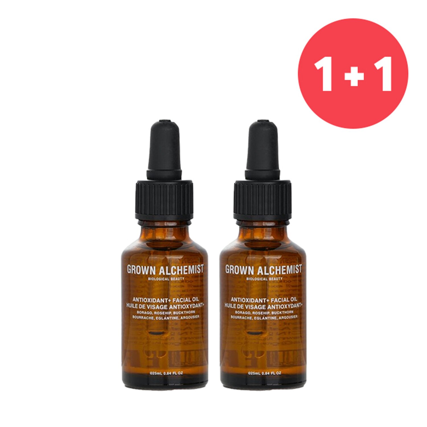 Grown Alchemist 【1+1 Set】Antioxidant + Facial Oil - Borago, Rosehip & Buckthorn 25ml/0.84oz