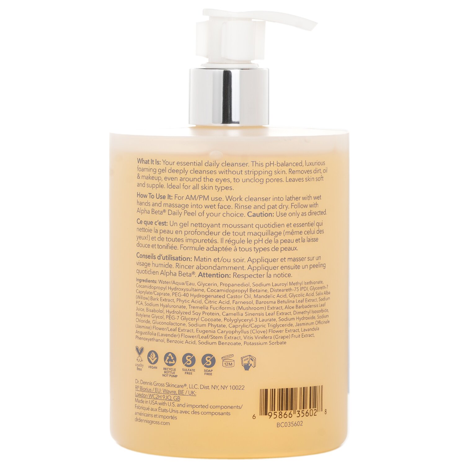 Dr Dennis Gross Alpha Beta AHA / BHA Daily Cleansing Gel 473ml