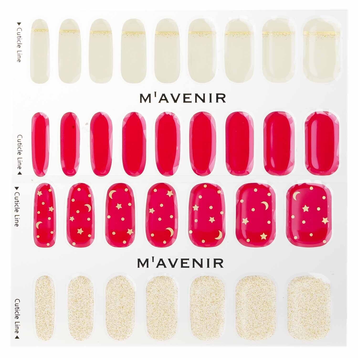 Mavenir Nail Sticker (Red) 32pcs