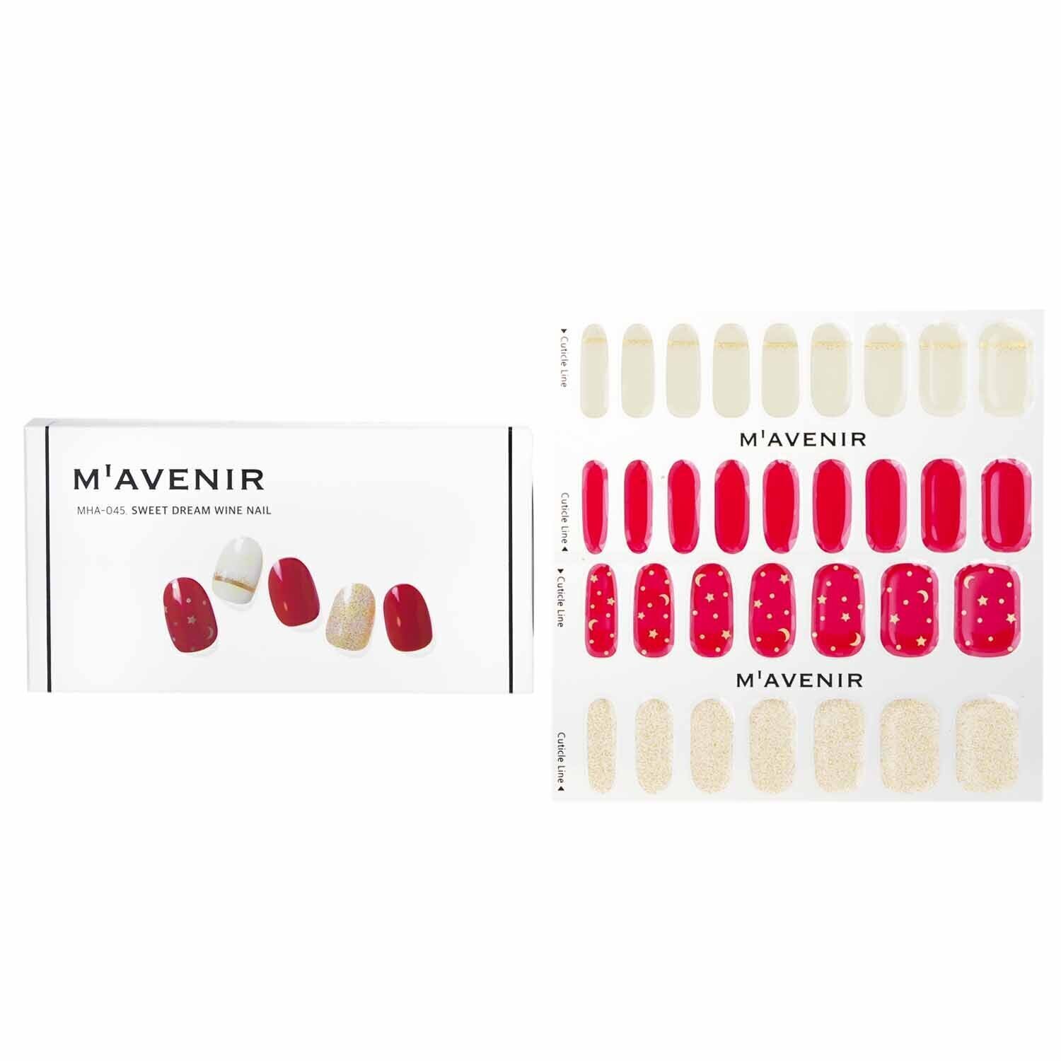 Mavenir Nail Sticker (Red) 32pcs
