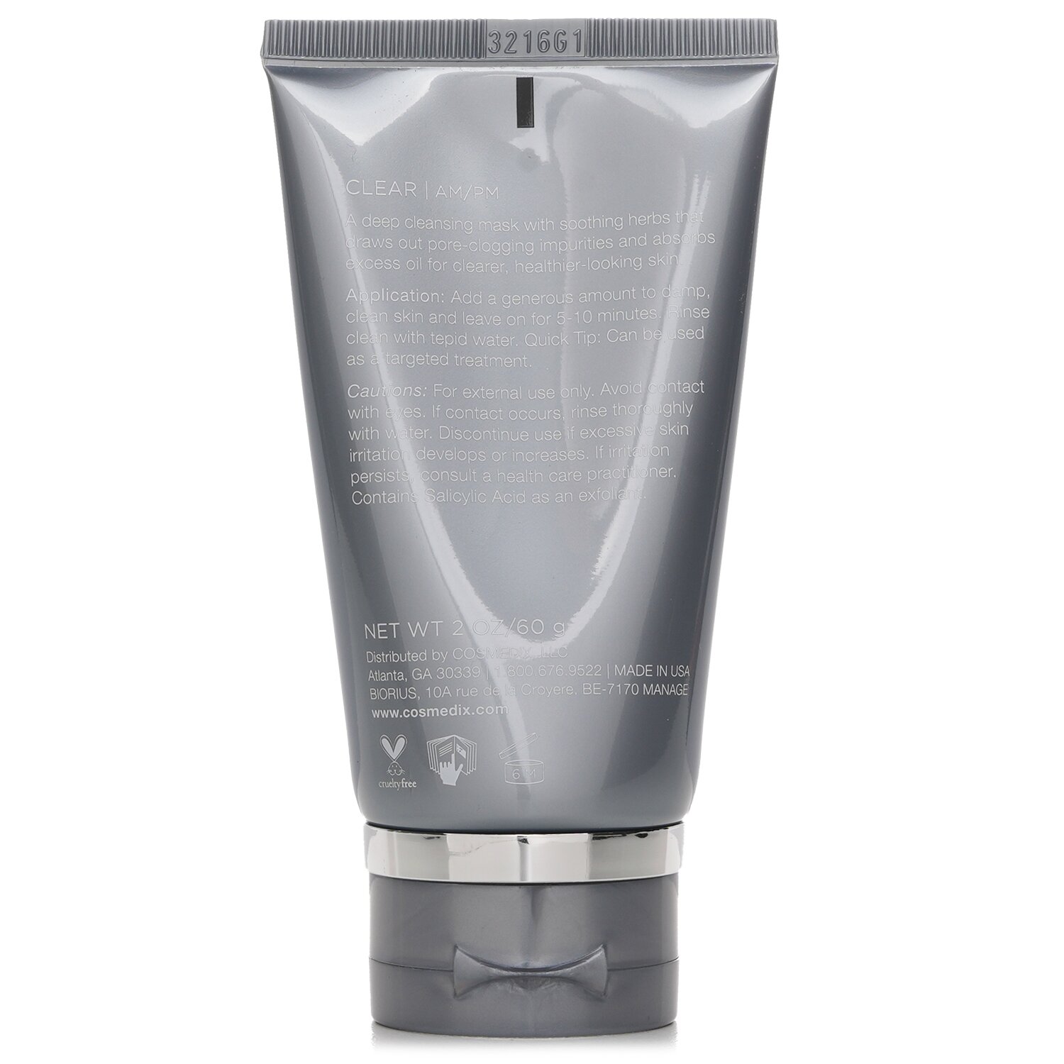 CosMedix Clear Deep Cleansing Mask 60g/2oz