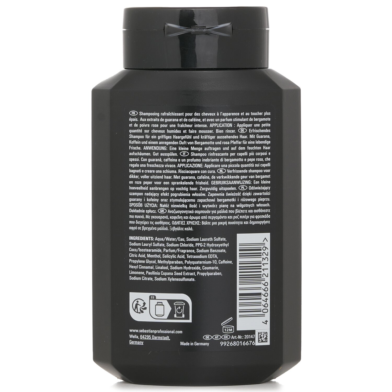 세바스찬 Sebastian 보스 비후 샴푸 세브 맨 250ml