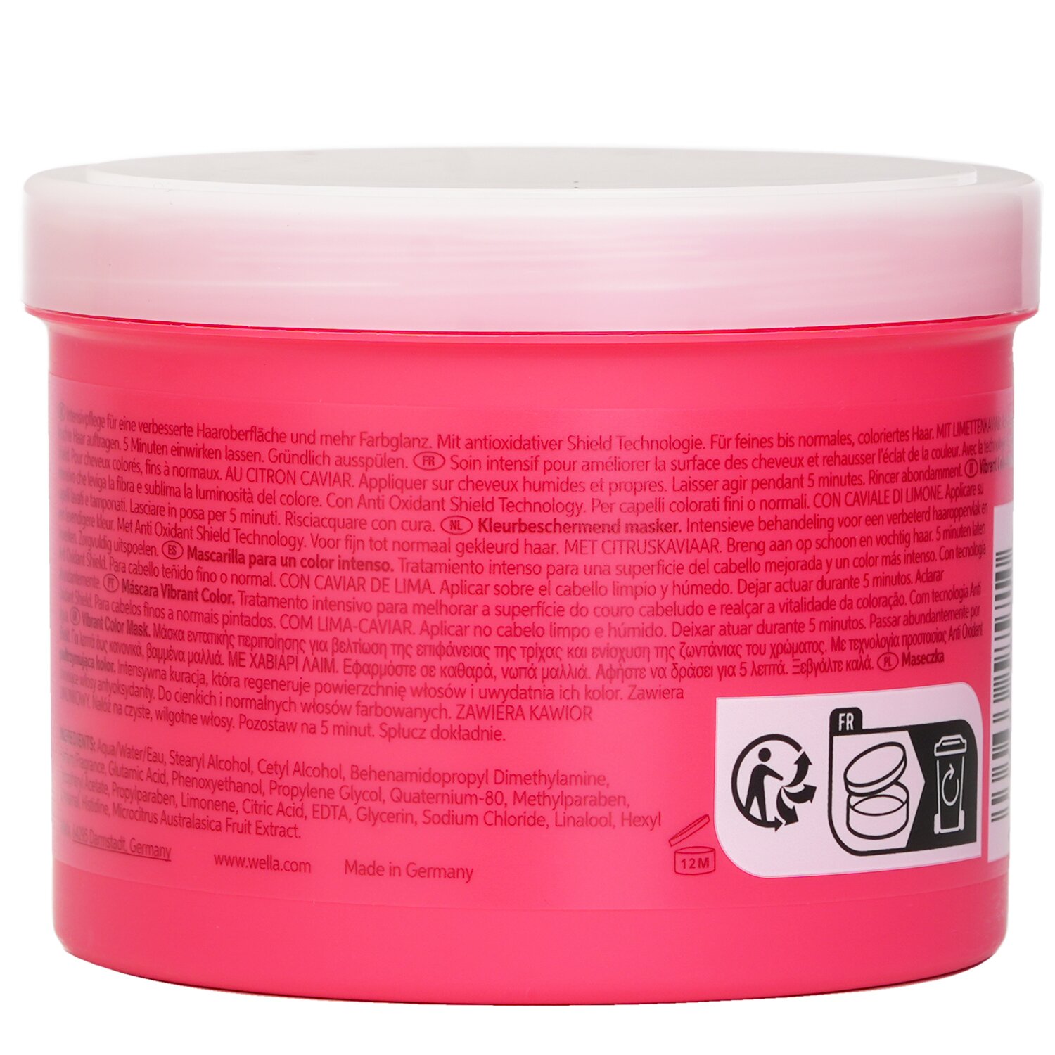 Wella Invigo Color Brilliance Mask With Lime Caviar Fine To Medium Colored Hair 500ml