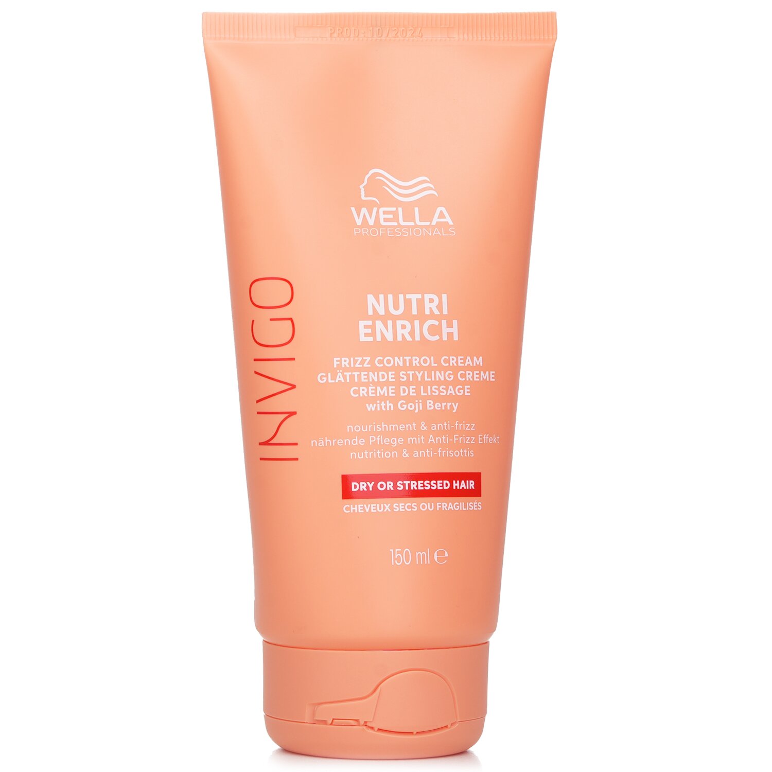 Wella Invigo Nutri Enrich Frizz Control Cream With Goji Berry Dry Or Stressed Hair 150ml