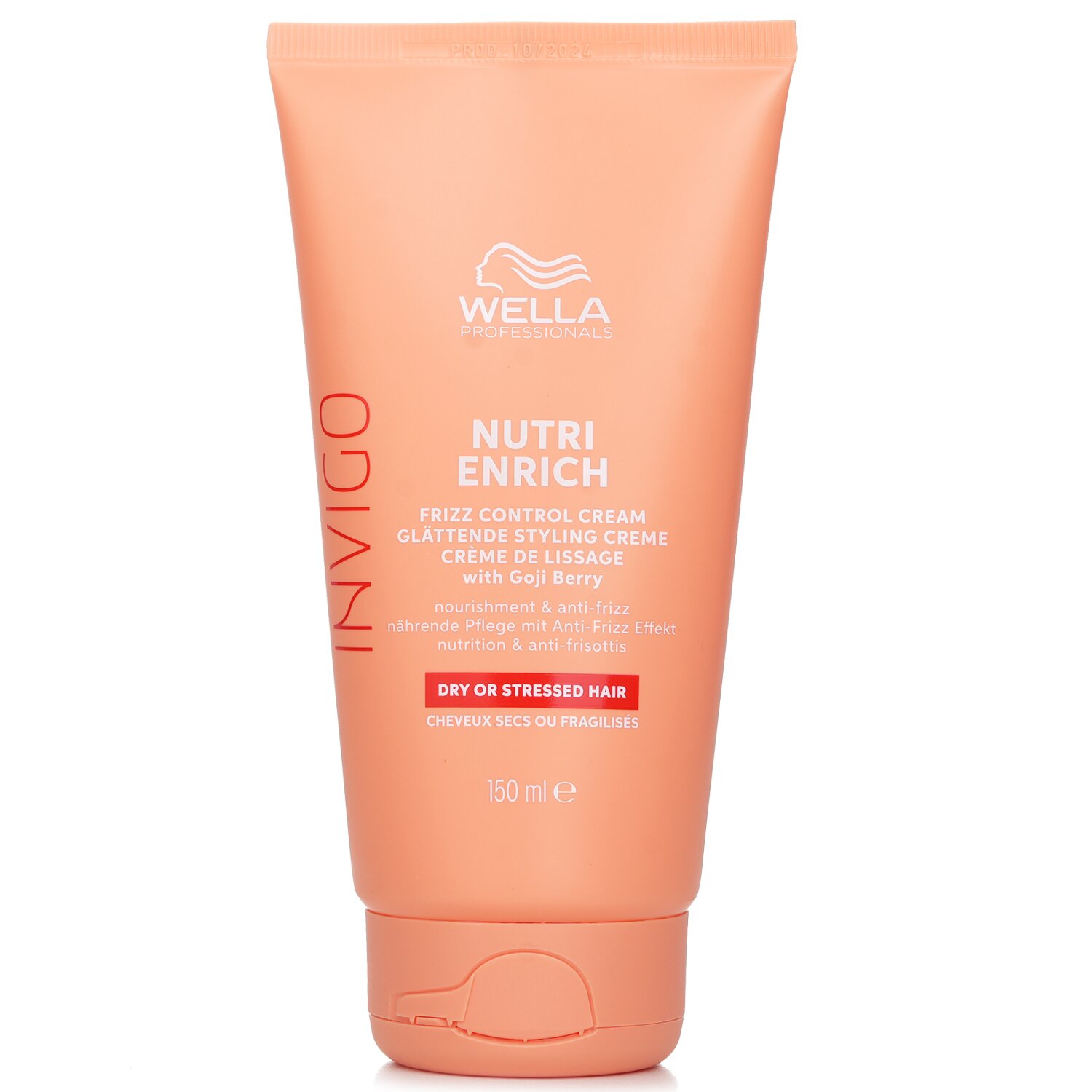 Wella Invigo Nutri Enrich Frizz Control Cream With Goji Berry Dry Or Stressed Hair 150ml