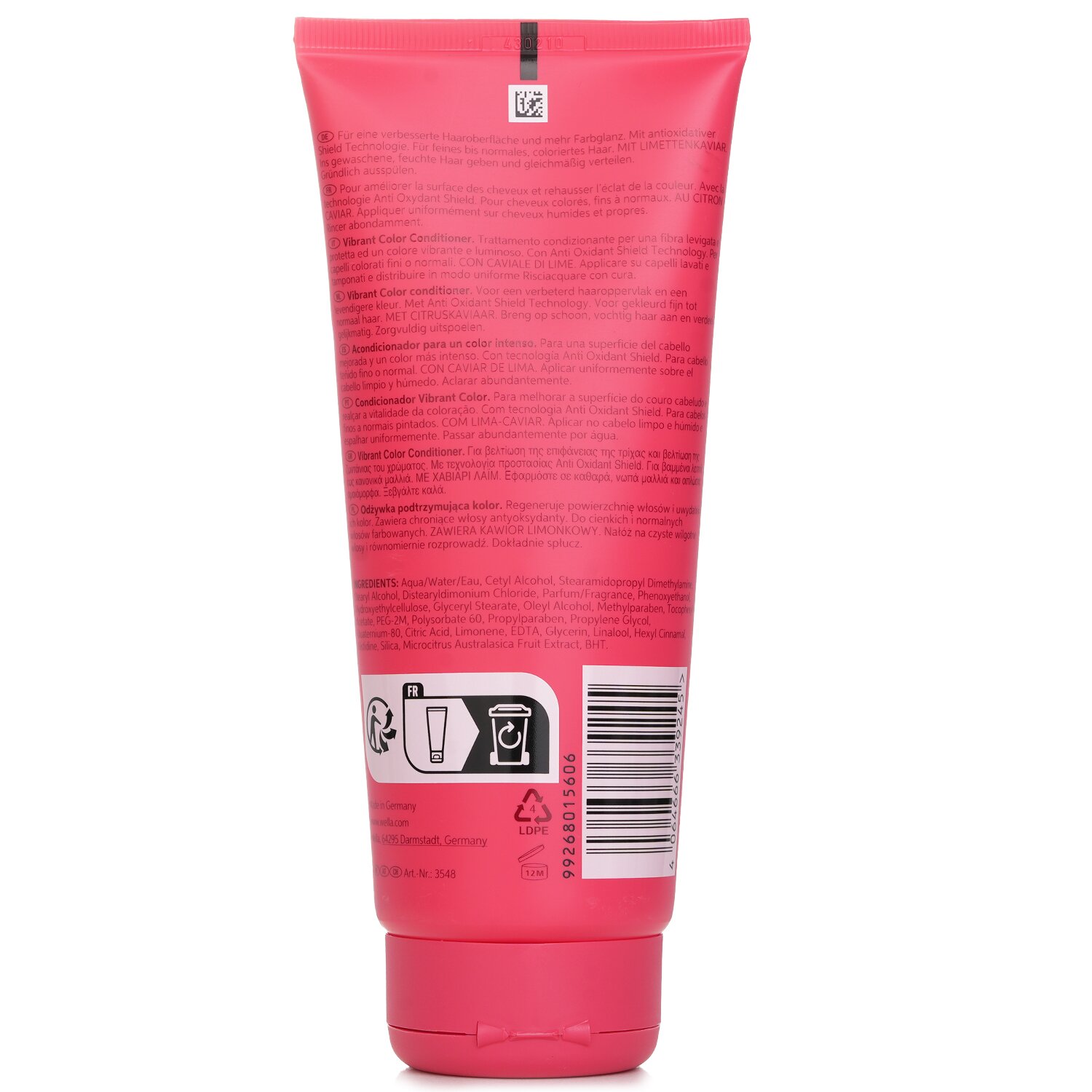 Wella Invigo Color Brilliance Conditioner With Lime Caviar Fine To Medium Colored Hair 200ml