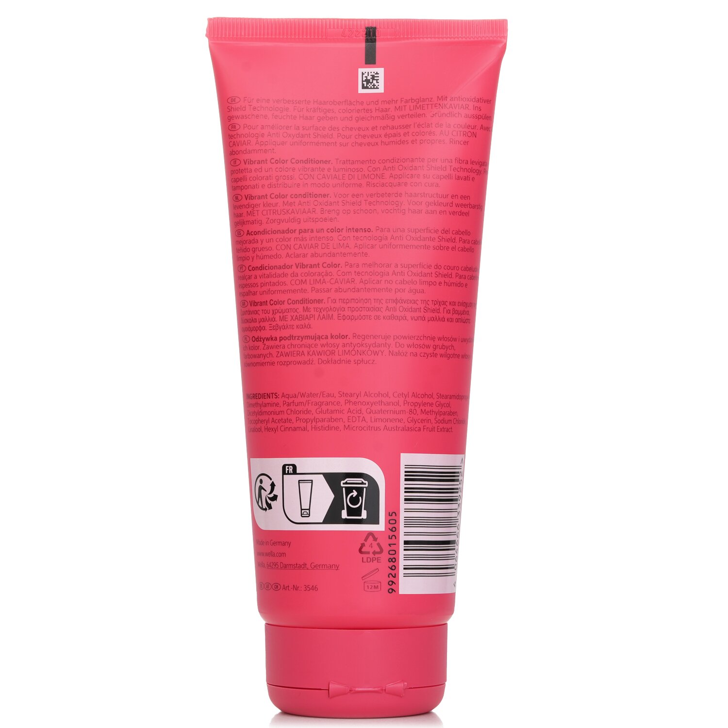 Wella Invigo Color Brilliance Conditioner With Lime Caviar Coarse Colored Hair 200ml