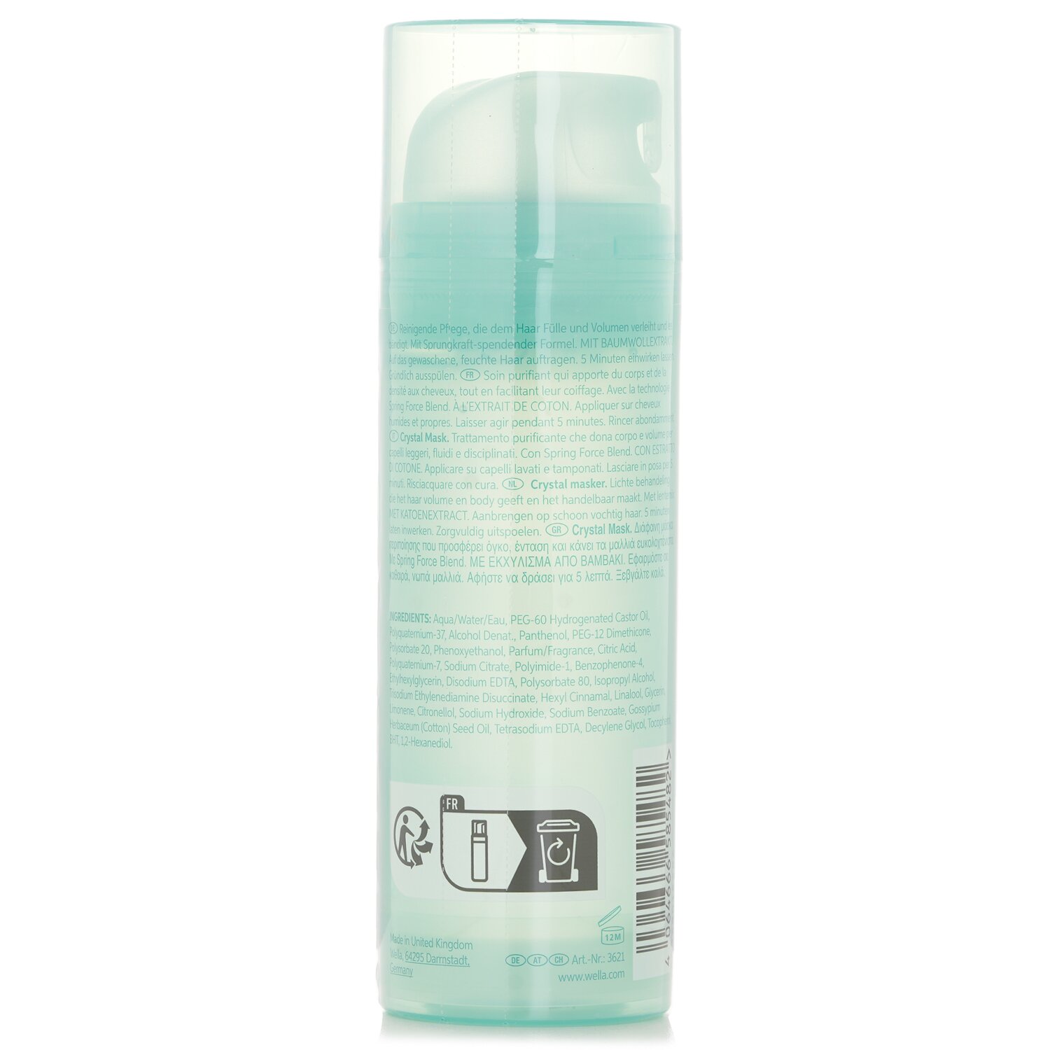 Wella Invigo Volume Boost Crystal Mask With Cotton Extract Fine Hair 145ml