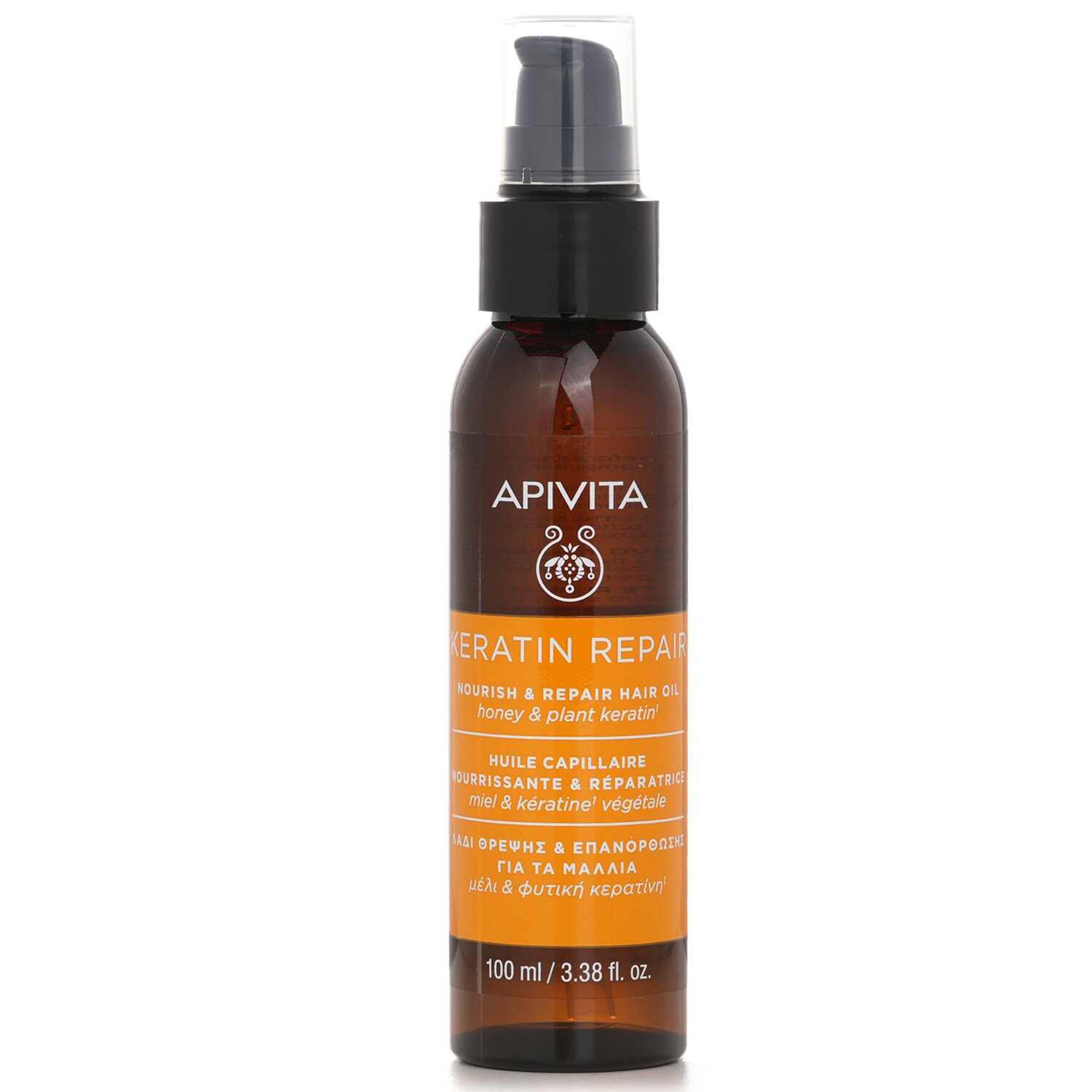 아피비타 Apivita 케라틴 리페어 영양 & 리페어 헤어 오일 허니 & 식물 케라틴 100ml