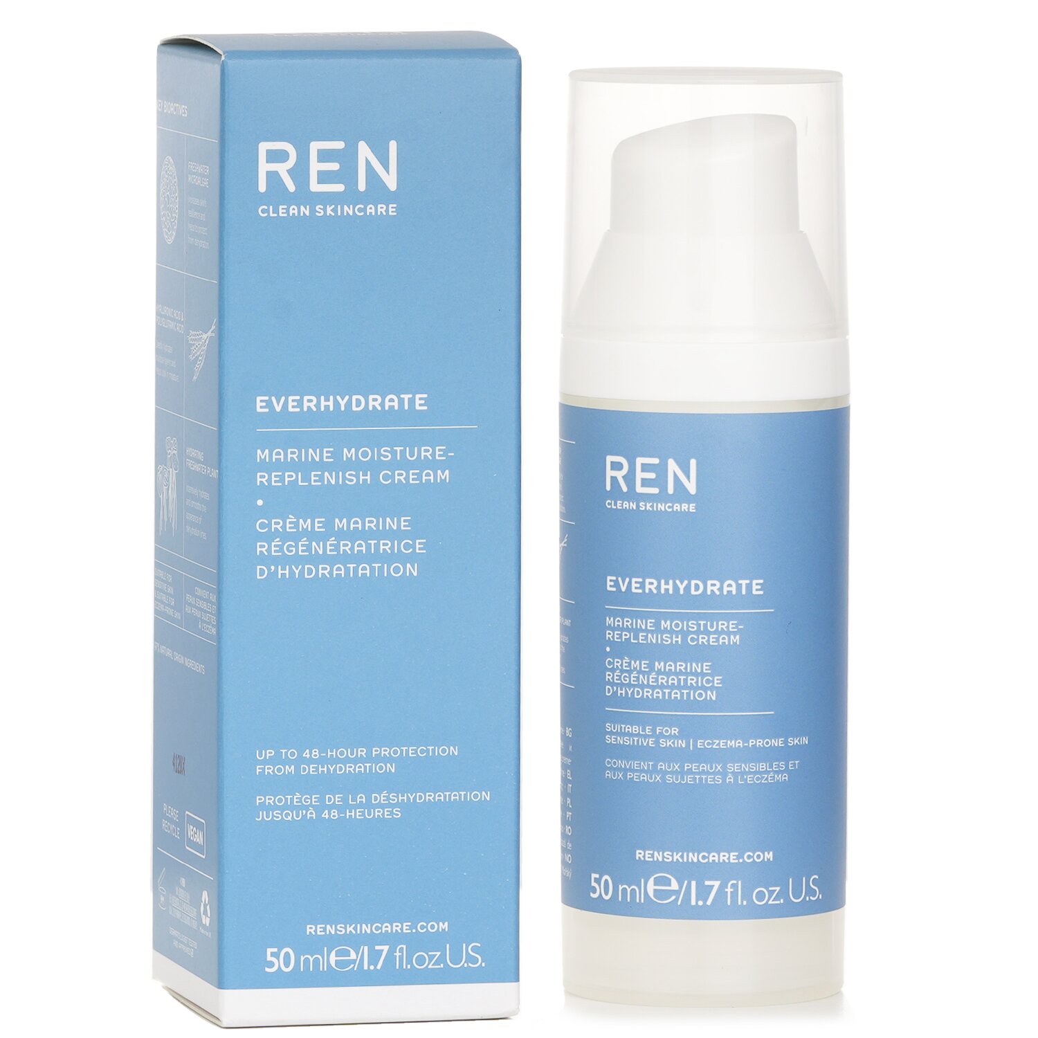 렌 Ren 클린 스킨케어 에버하이드레이트 마린 수분 리플래쉬 크림 50ml
