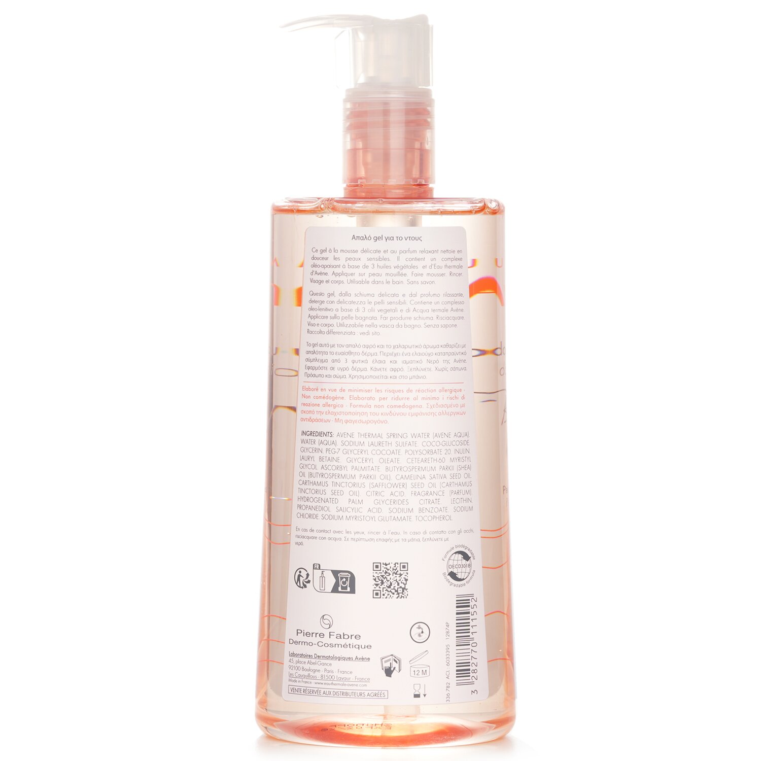 Avene Body Gentle Shower Gel 500ml