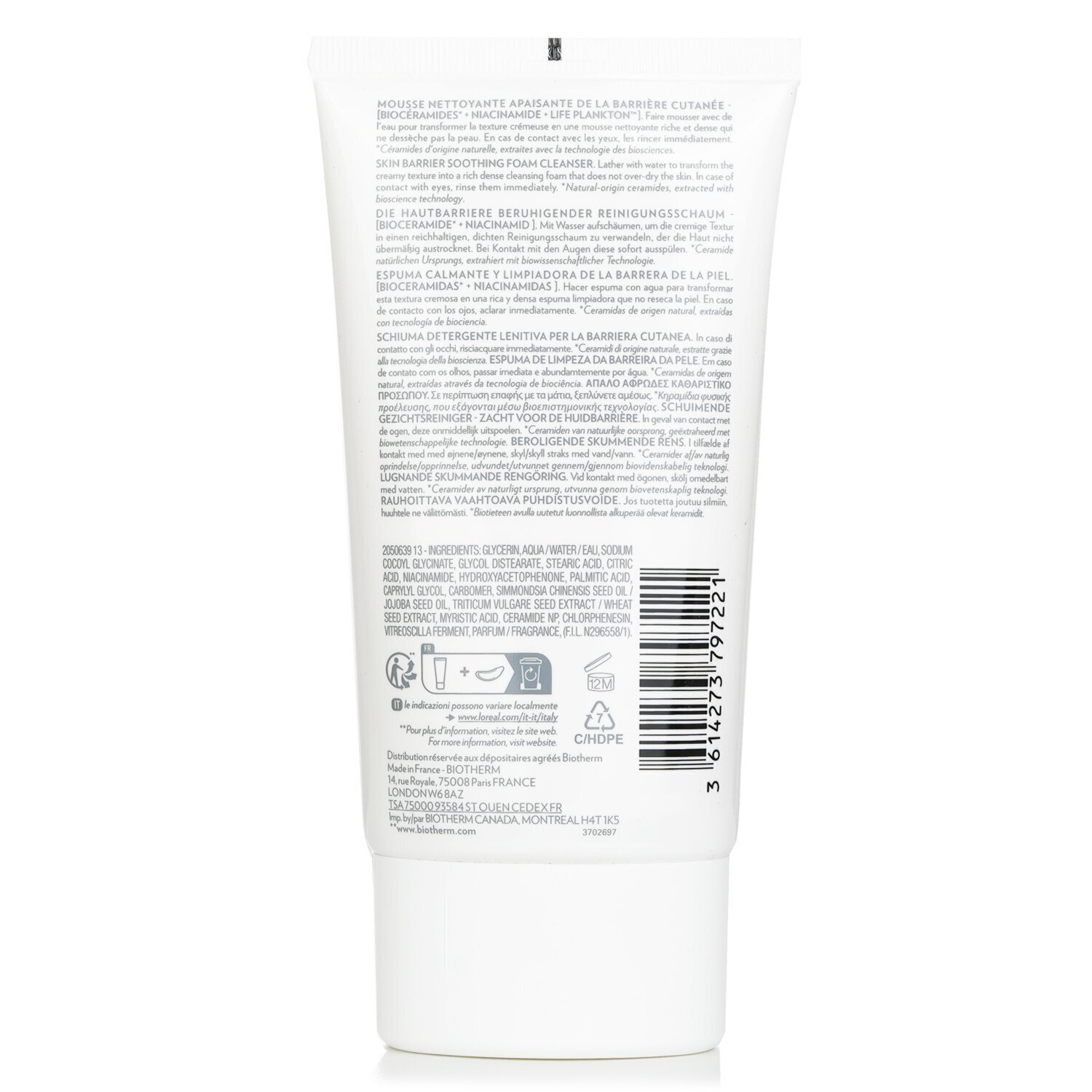 Biotherm Cera Cleanser Cream To Foam 150ml/5.07oz