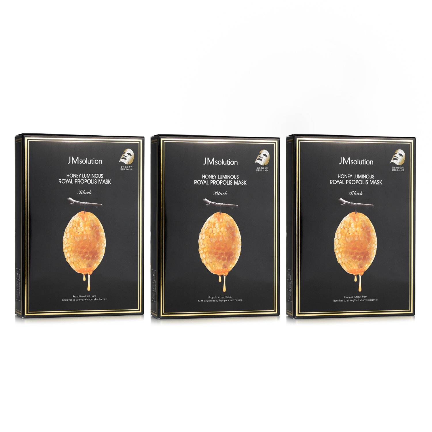 JM Solution 【Super Saver Pack】Honey Luminous Royal Propolis Mask x3 30mlx10pcs x3