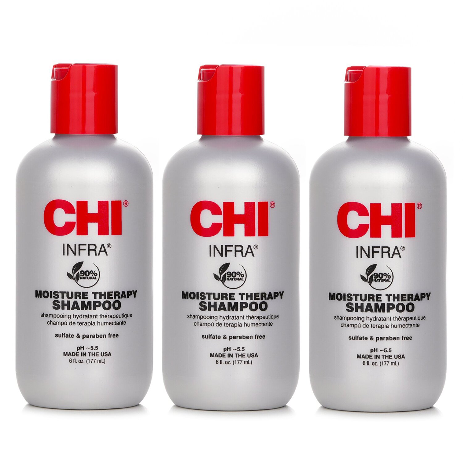 CHI 【Super Saver Pack】Infra Moisture Therapy Shampoo x3 177ml/6oz x3
