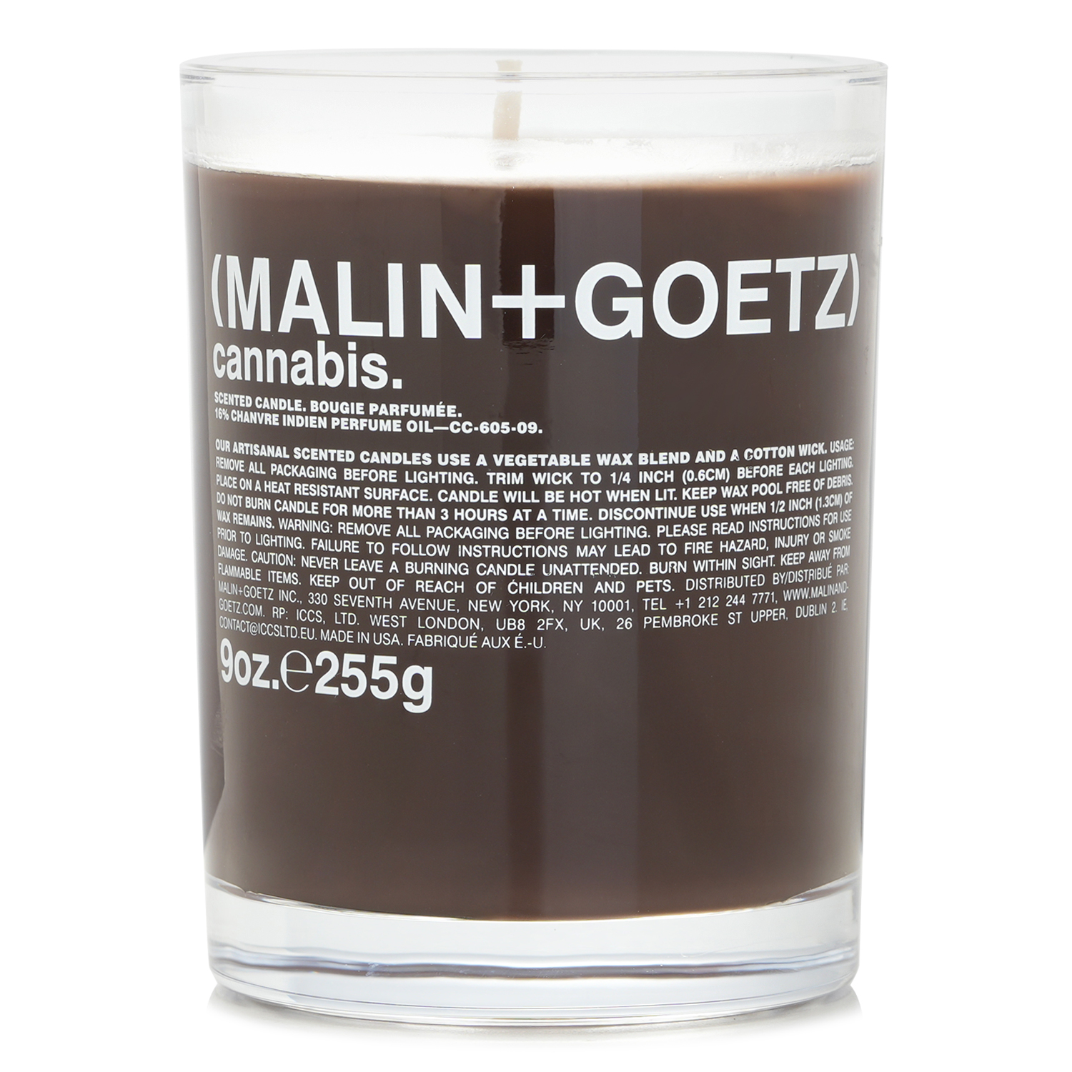 MALIN+GOETZ Cannabis Scented Candle 225g/9oz