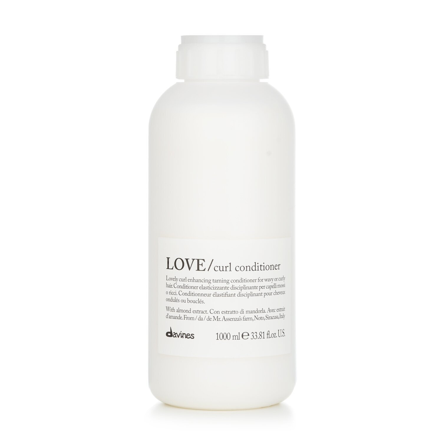 Davines Love Curl Conditioner (Lovely Curl Enhancing Taming Conditioner For Wavy or Curly Hair) (Label Damaged) 1000ml/33.8oz