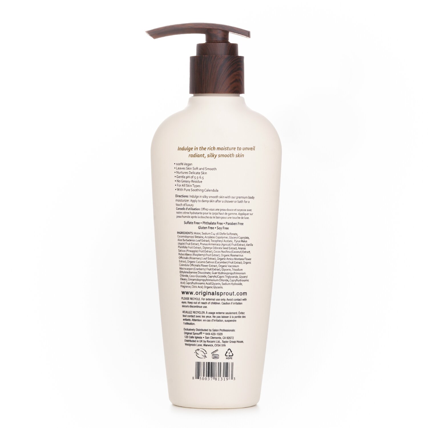 Original Sprout Luscious Island Body Moisturizer 236ml/8oz