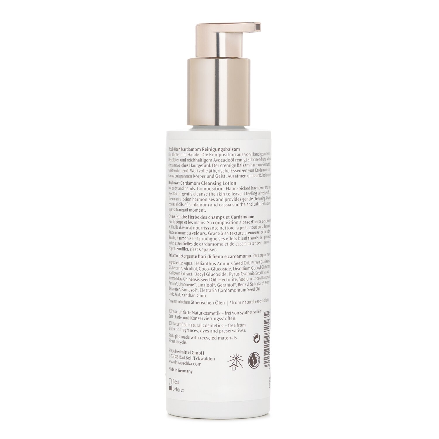 Dr. Hauschka Hayflower Cardamom Cleansing Lotion 200ml