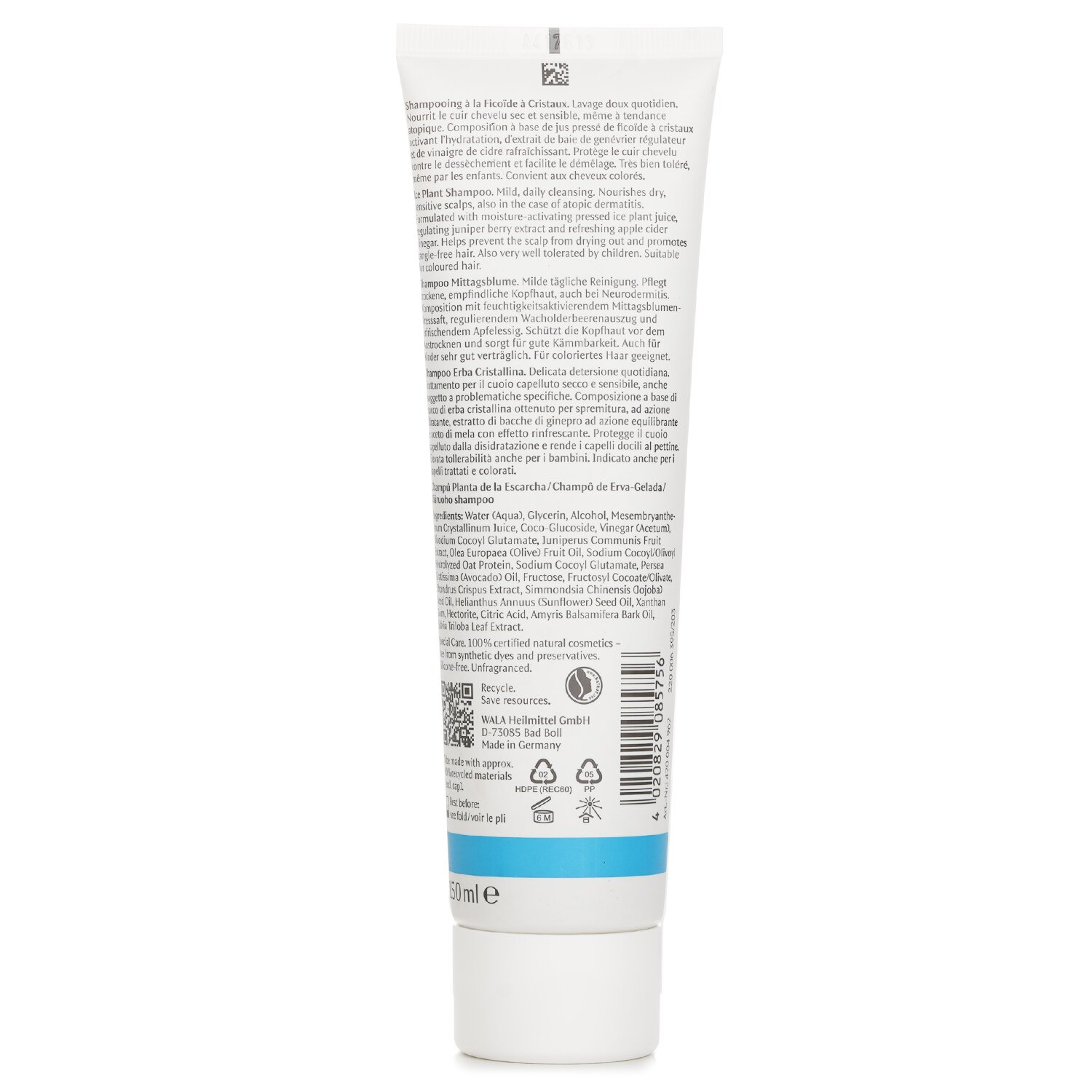 Dr. Hauschka Med Ice Plant Shampoo 150ml