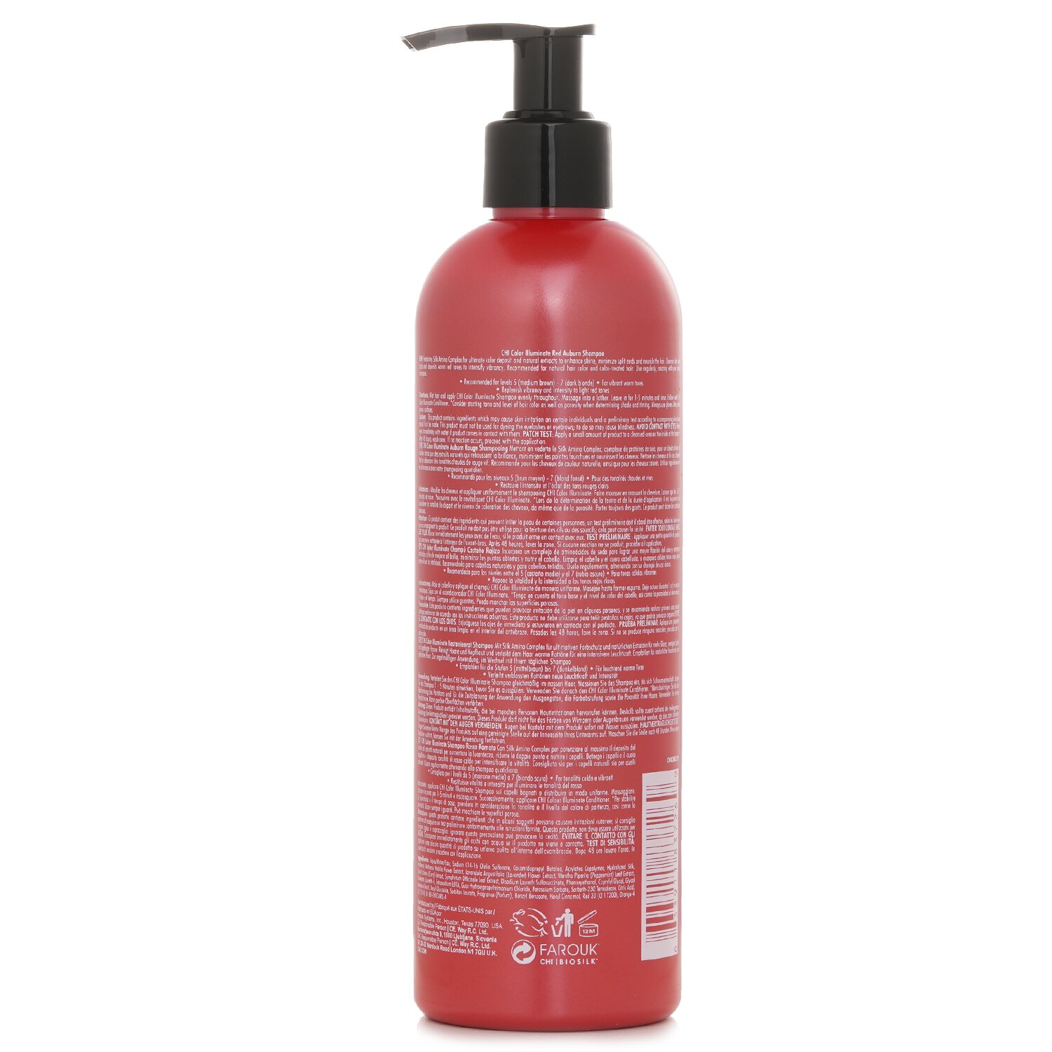 취 CHI 컬러 일루미네이트 레드 오번 샴푸 355ml/12oz