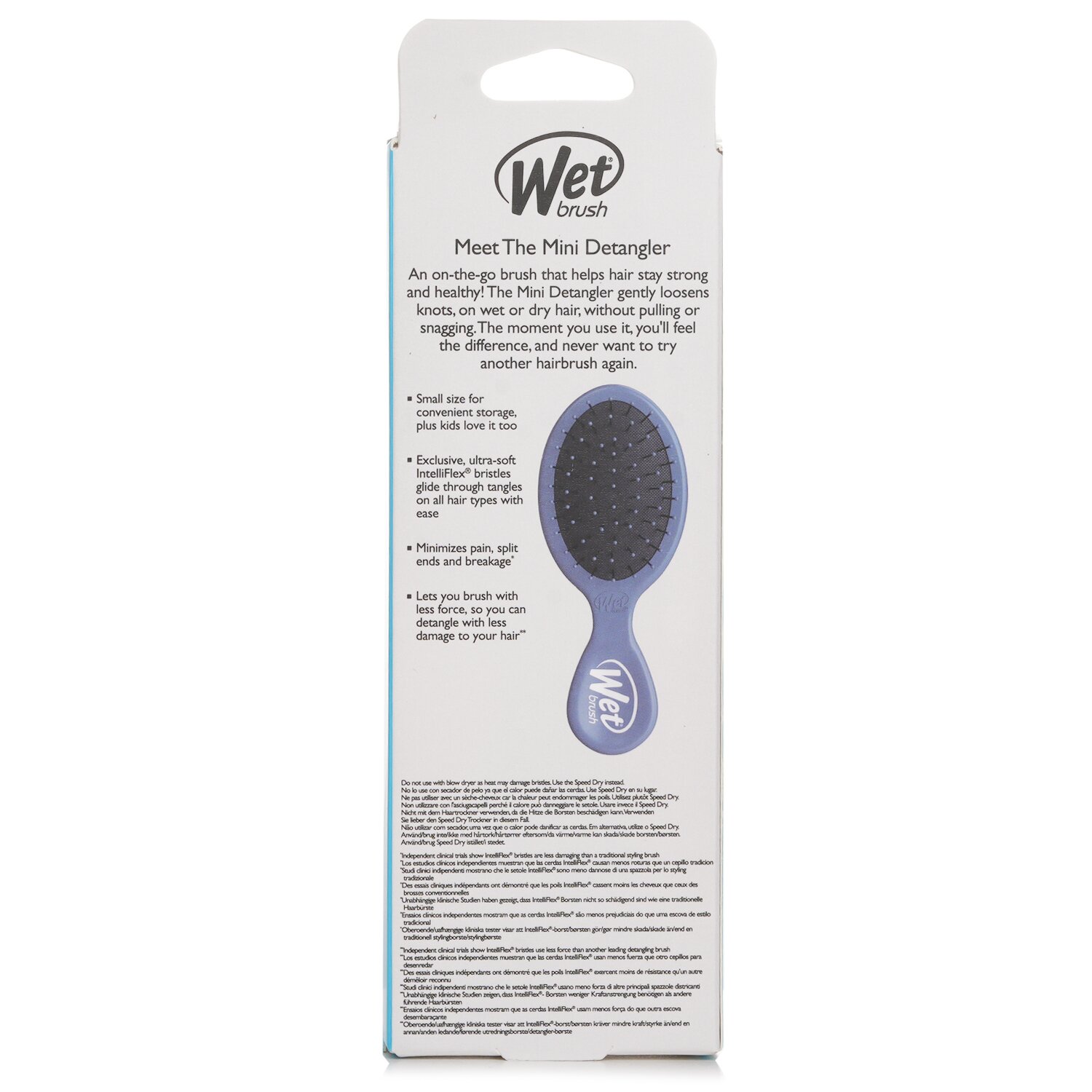 Wet Brush Mini Detangler Sky Hair Brush 1pc