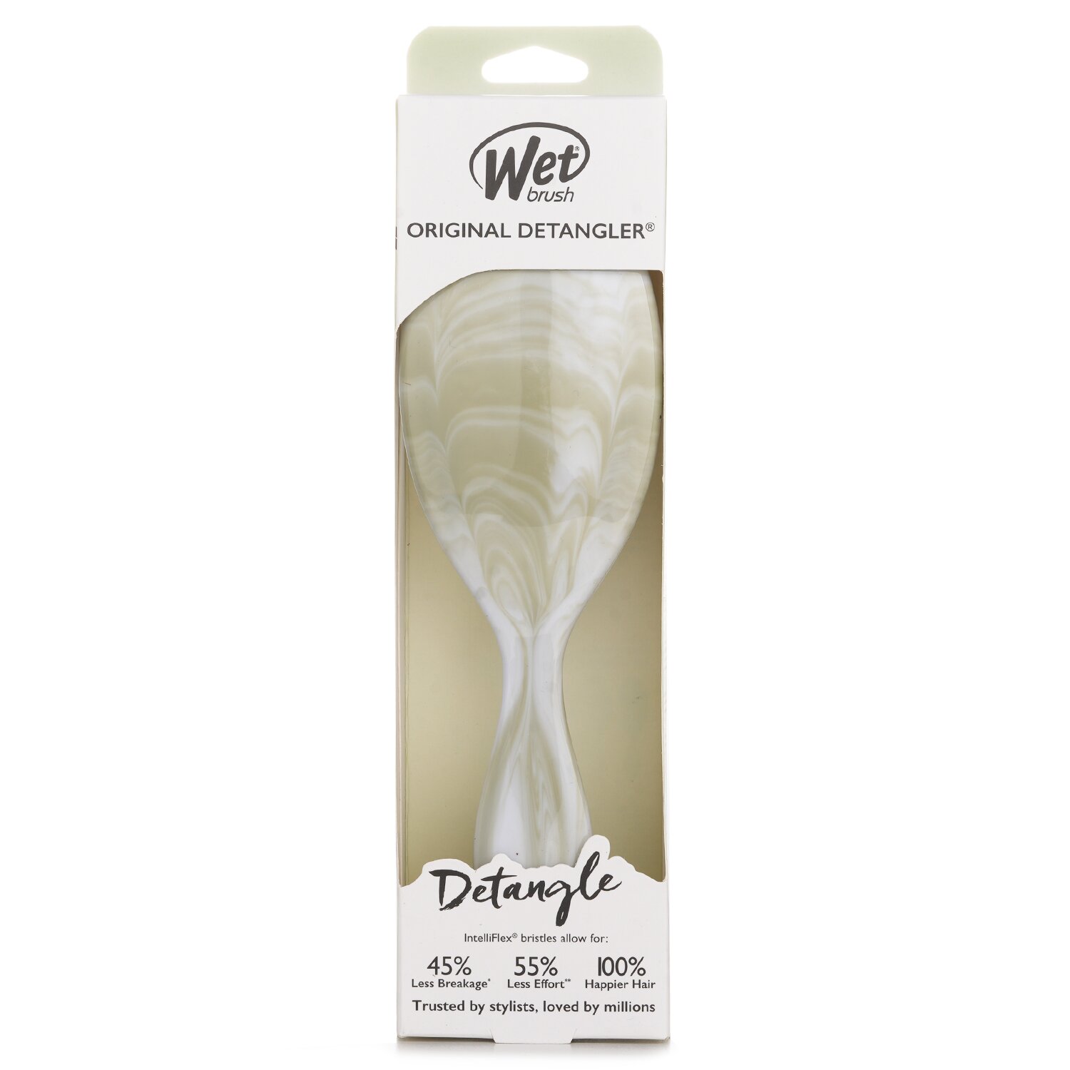 Wet Brush Original Detangler Watercolor Waves Green Hair Brush 1pc