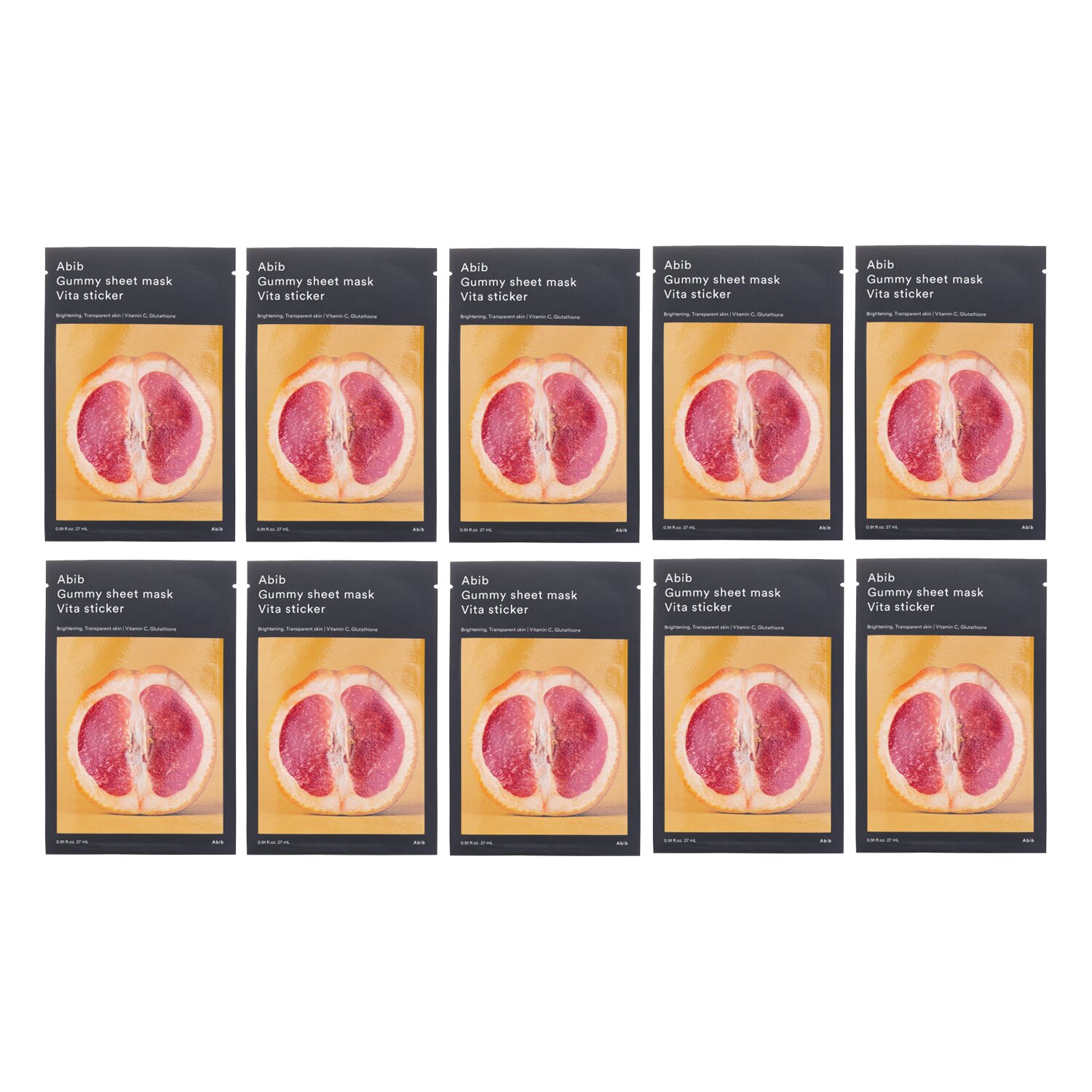 Abib Gummy Sheet Mask Vita Sticker 27ml x10pcs