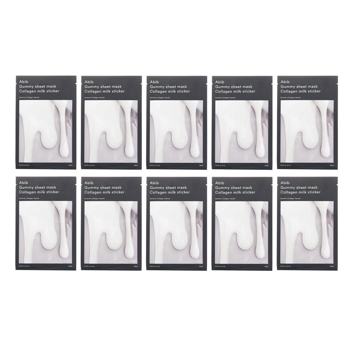 Abib Gummy Sheet Mask Collagen Milk Sticker 27ml x 10pcs