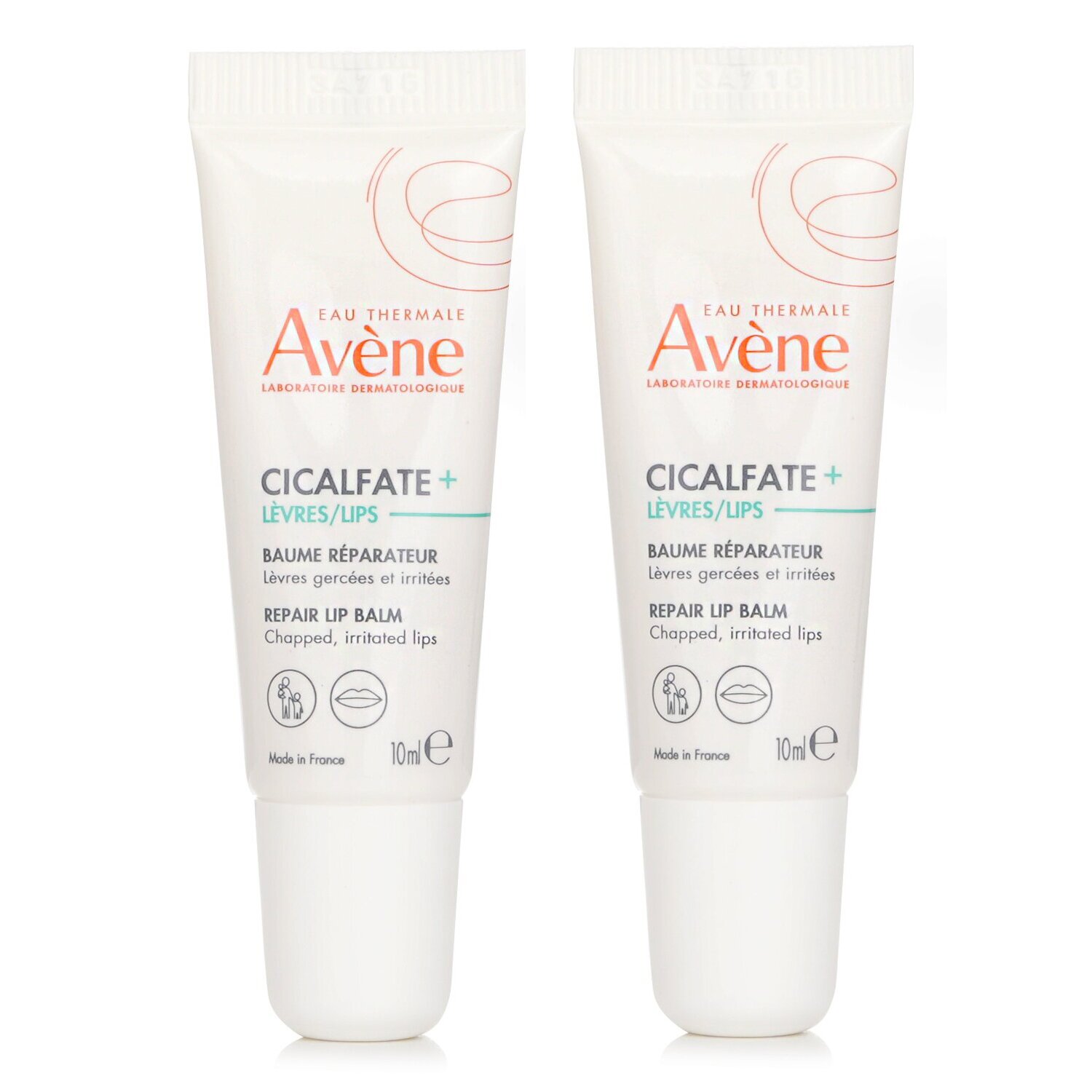Avene 【1+1 Set】Cicalfate LIPS Repair Balm - For Chapped, Irritated Lips 10ml/0.34oz x2