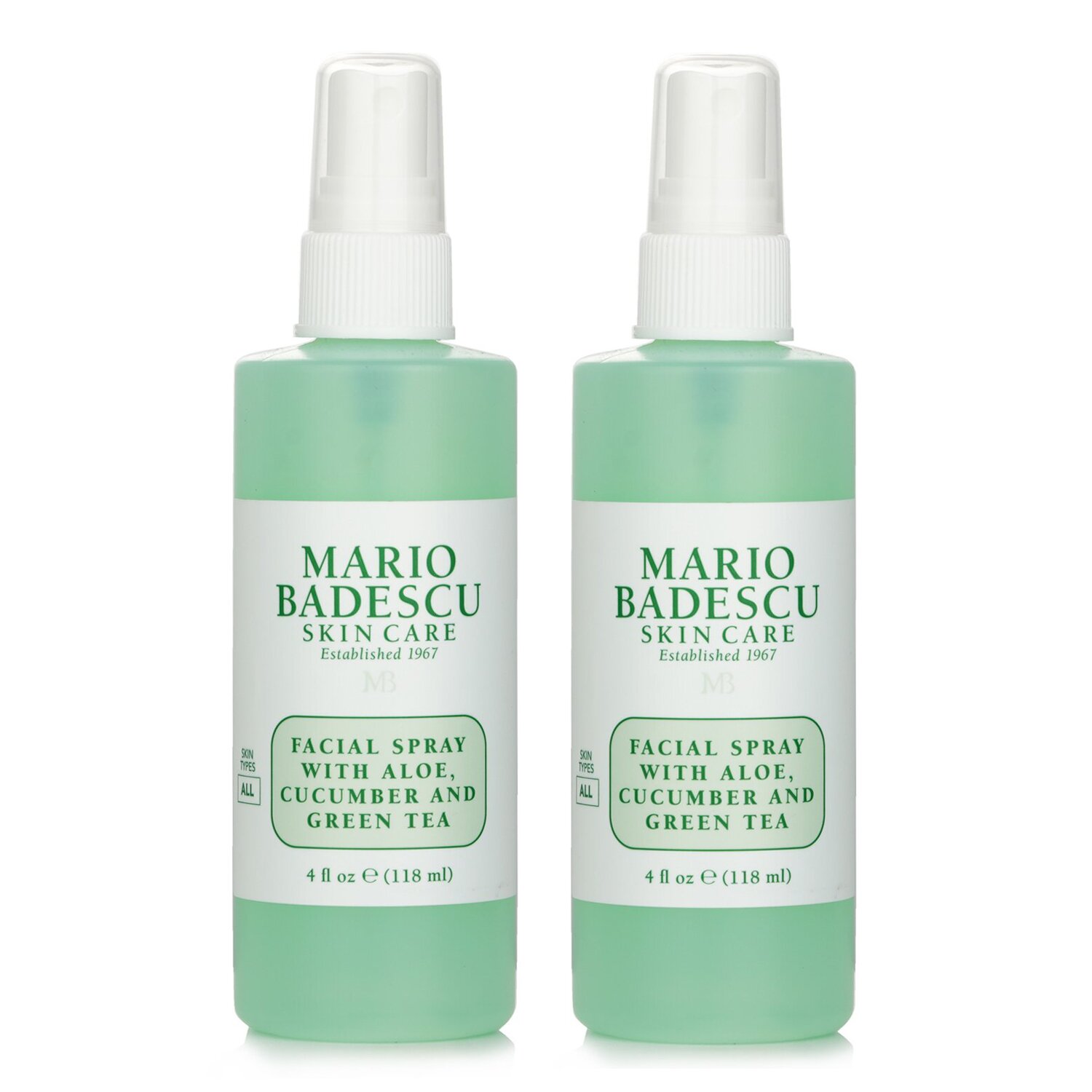 Mario Badescu 【1+1 Set】Facial Spray With Aloe, Cucumber And Green Tea - For All Skin Types 118ml/4oz x2