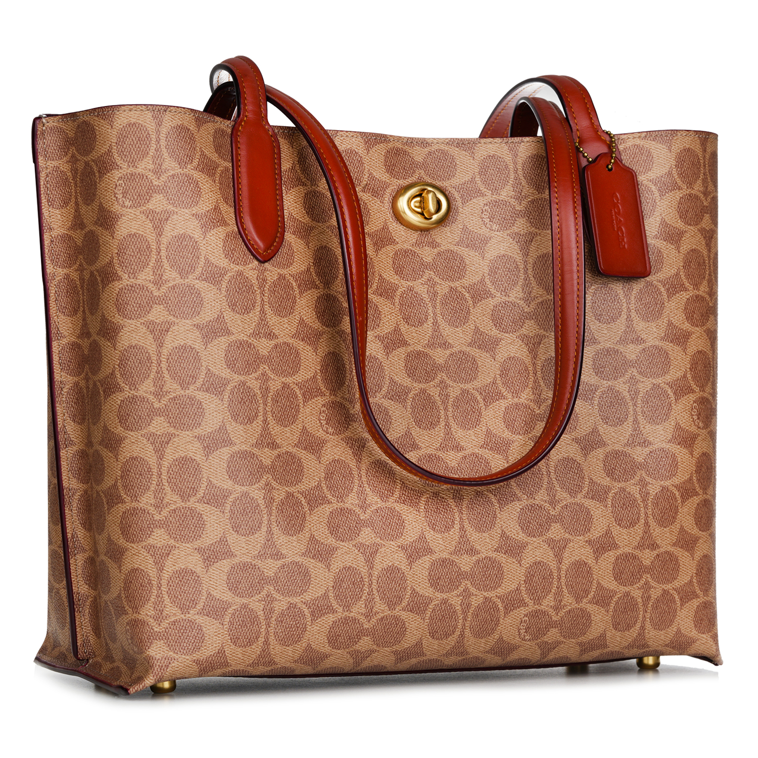 Coach CC Signature Willow Tote B4/Tan Rust One 1pc