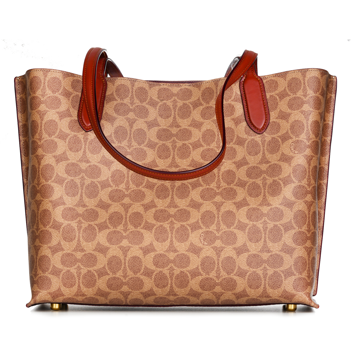 Coach CC Signature Willow Tote B4/Tan Rust One 1pc