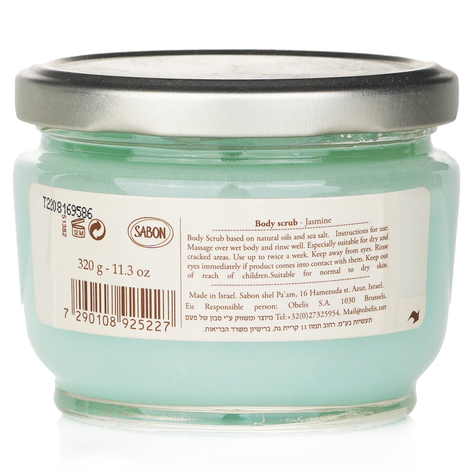 Sabon Body Scrub - Delicate Jasmine (Box Damaged) 320g/11.3oz