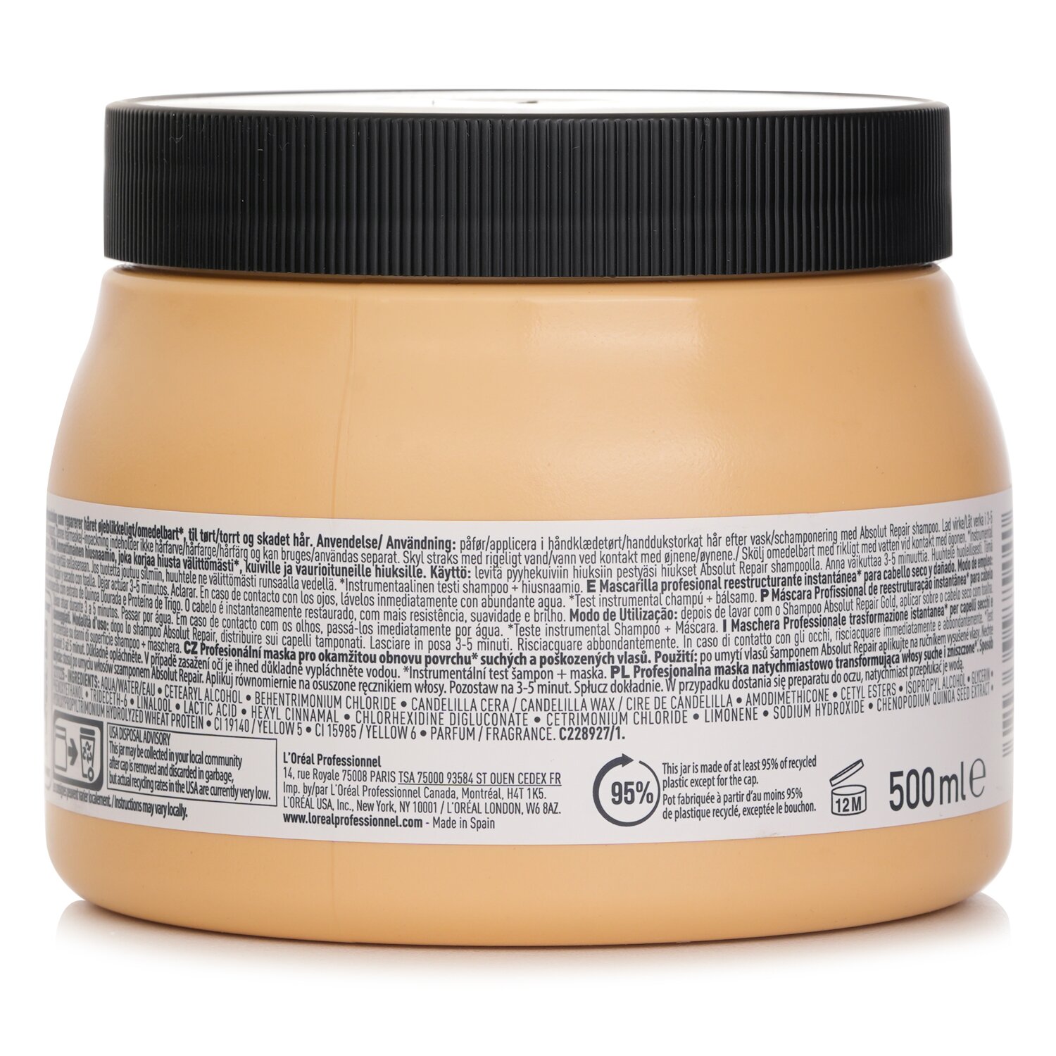 L'Oreal Absolut Repair Professional Hair Mask 500ml/16.9oz