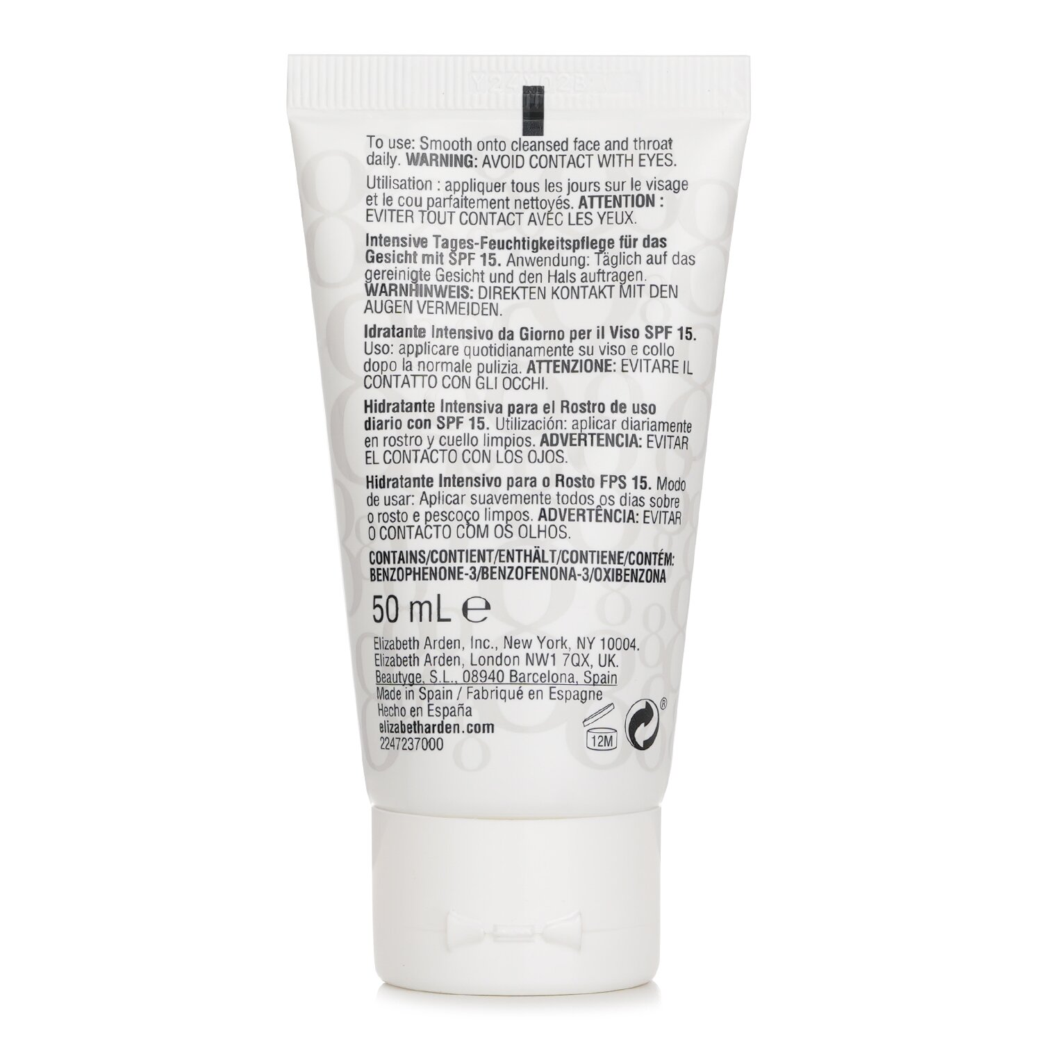 Elizabeth Arden Eight Hour Intensive Daily Moisturiser for Face SPF15 50ml