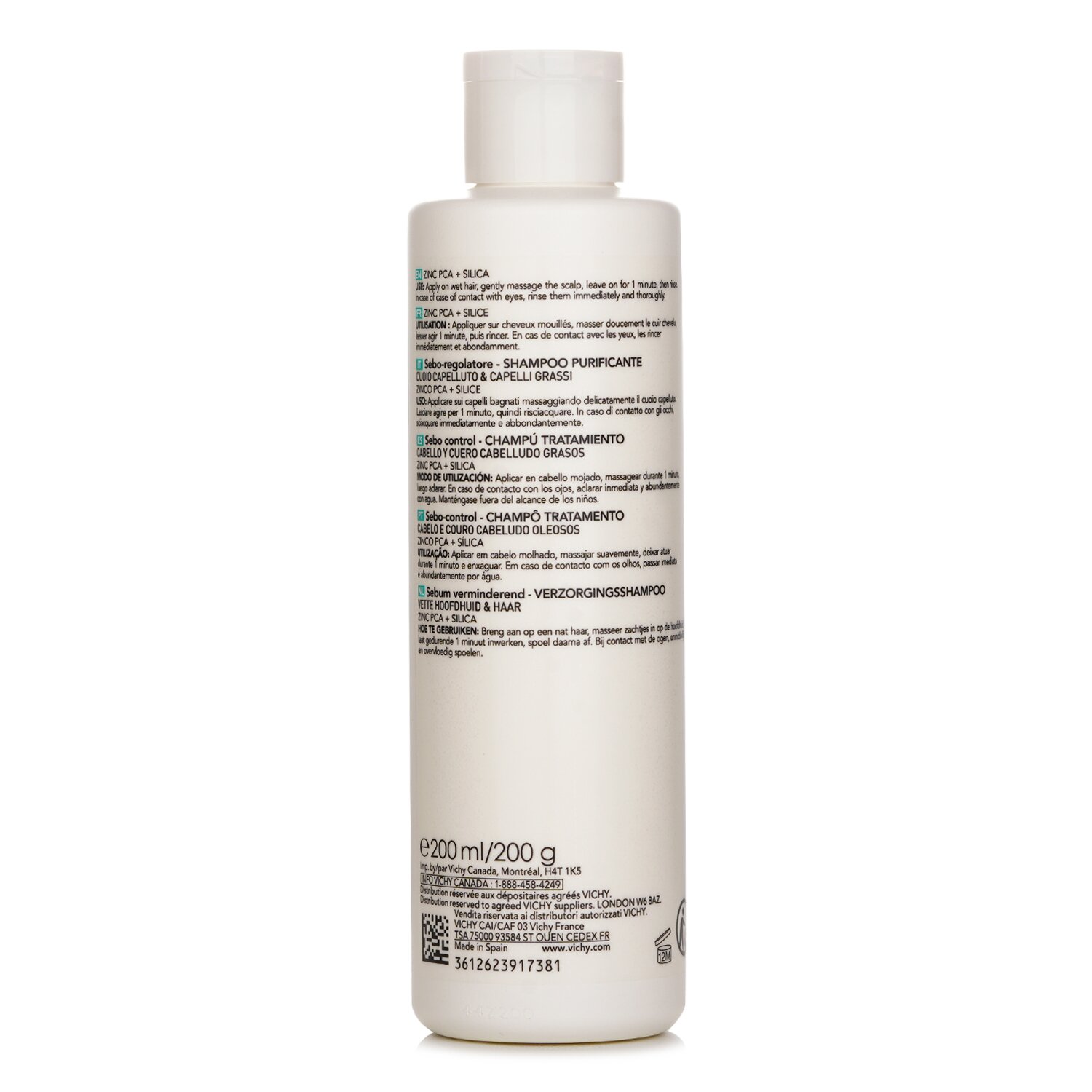 Vichy Dercos Tech Oil Control Shampoo 200ml