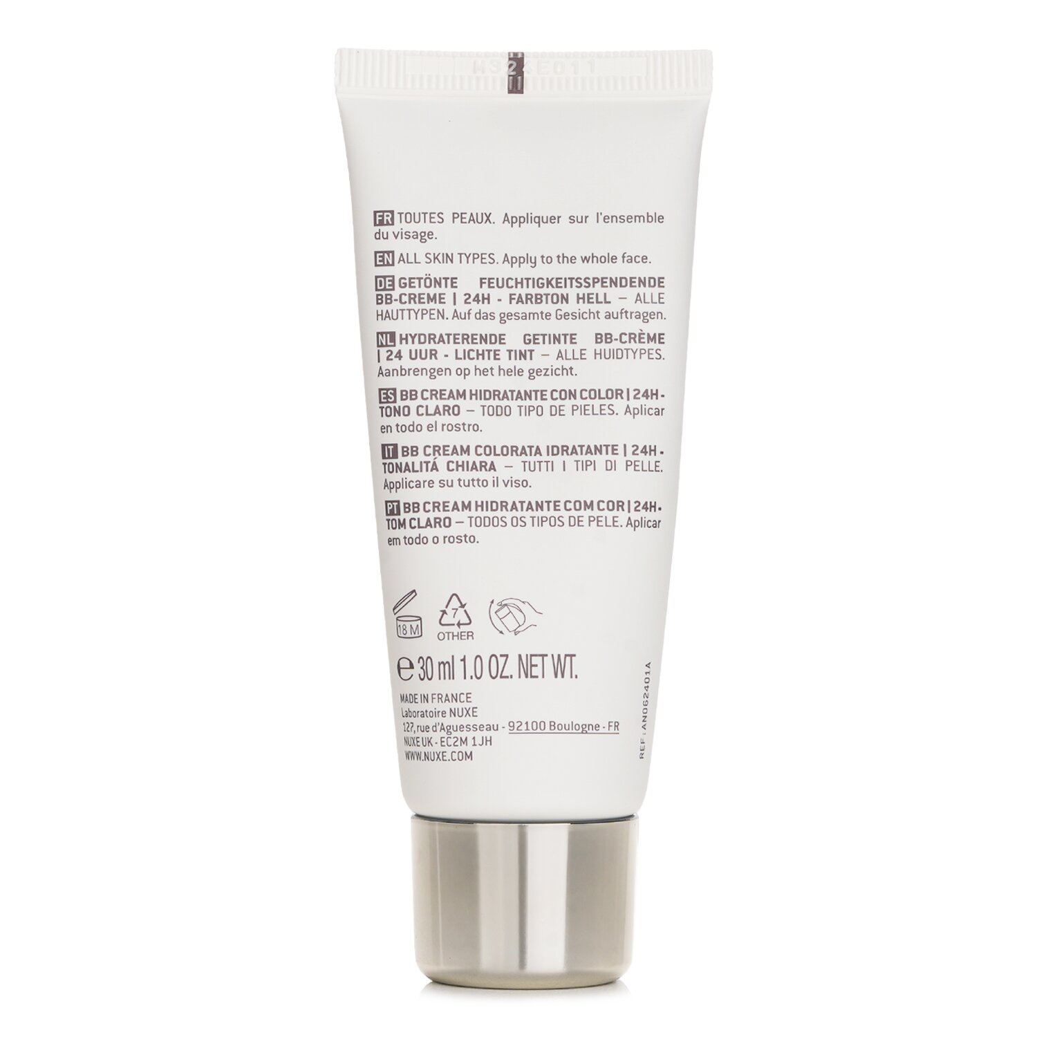 Nuxe Teint Eclat Prodigieux Tinted Moisturising Bb Cream 30ml