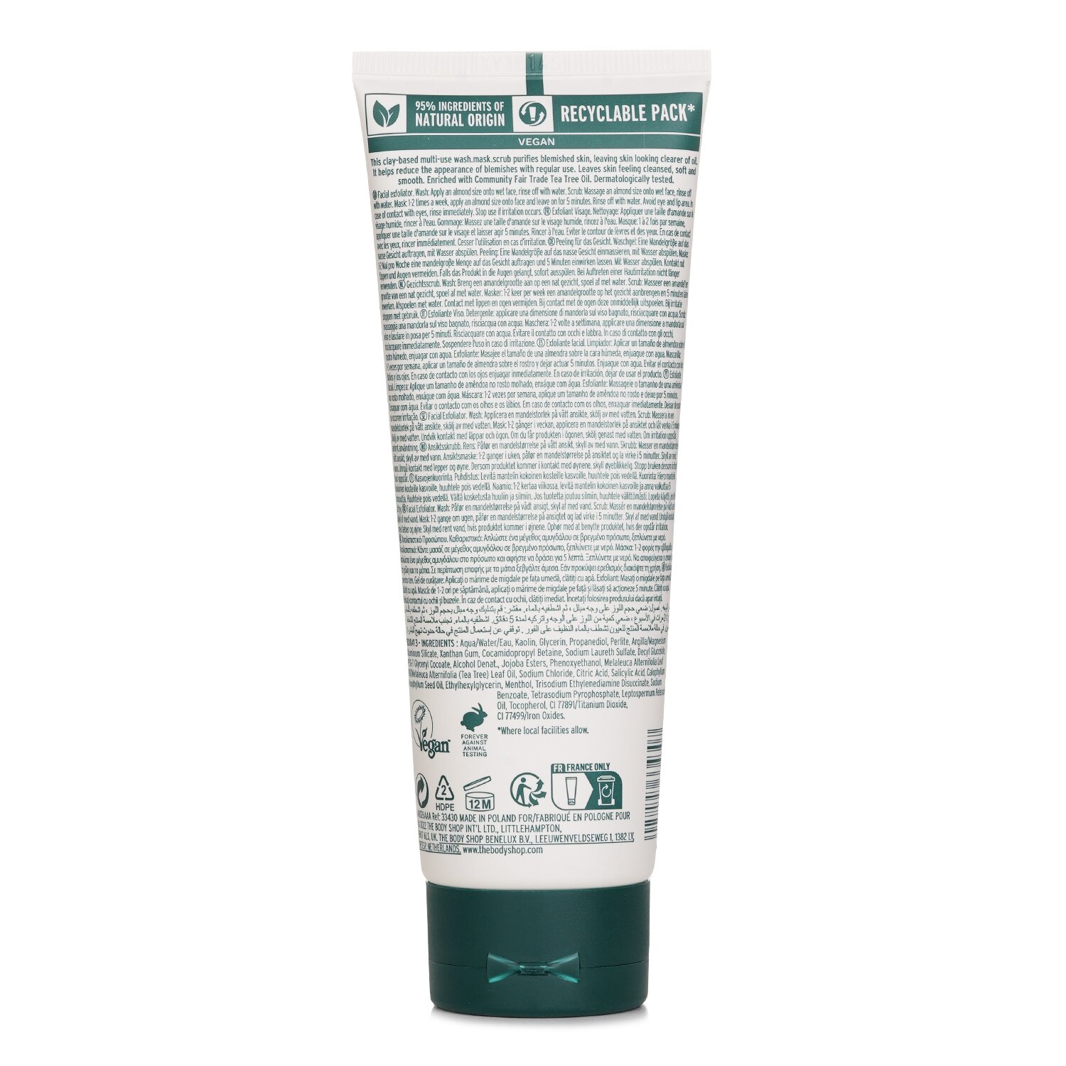 The Body Shop Tea Tree 3In1 Wash Scrub Mask 125ml