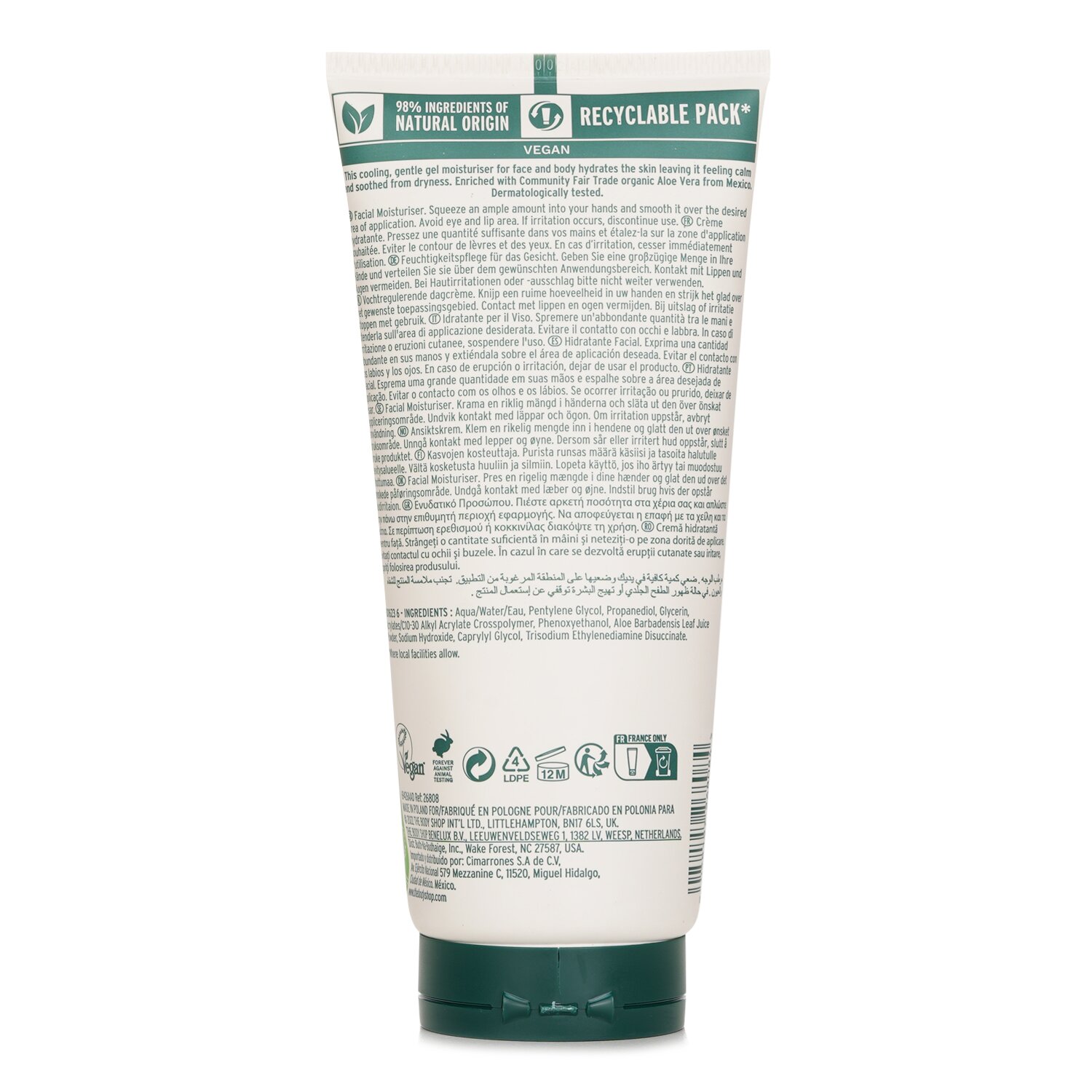 The Body Shop Face & Body Gel Aloe 200ml