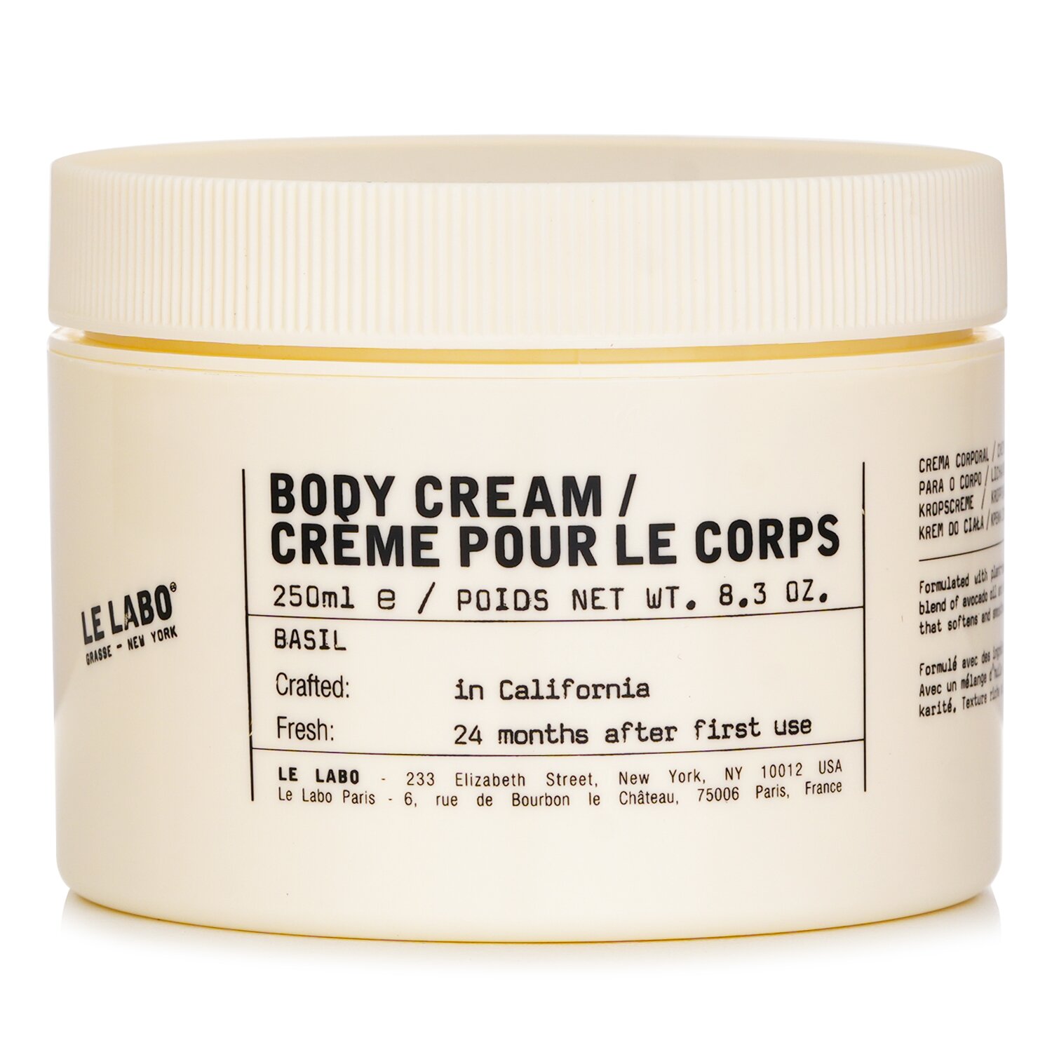 Le Labo Basil Body Cream 250ml