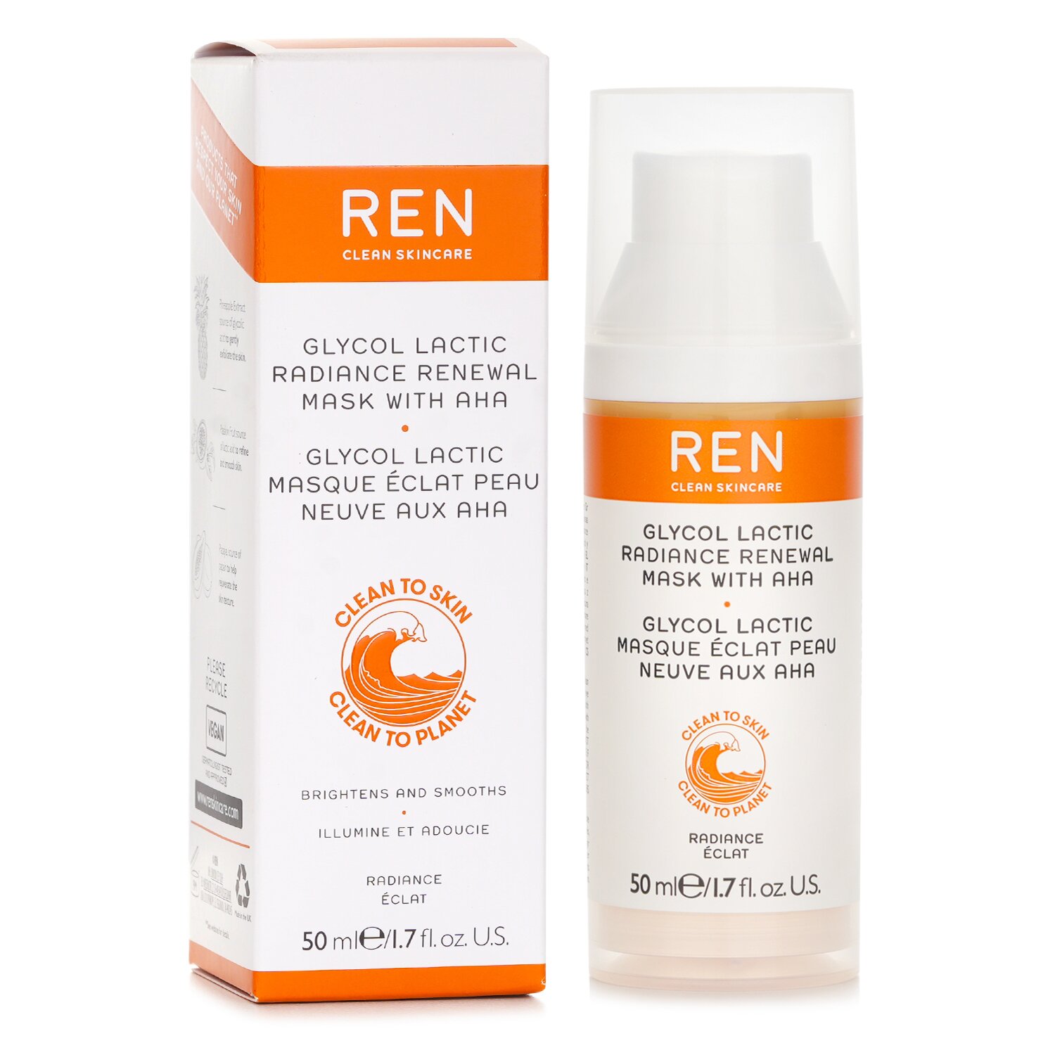 렌 Ren 글리코락틱 래디언스 리뉴얼 마스크 50g