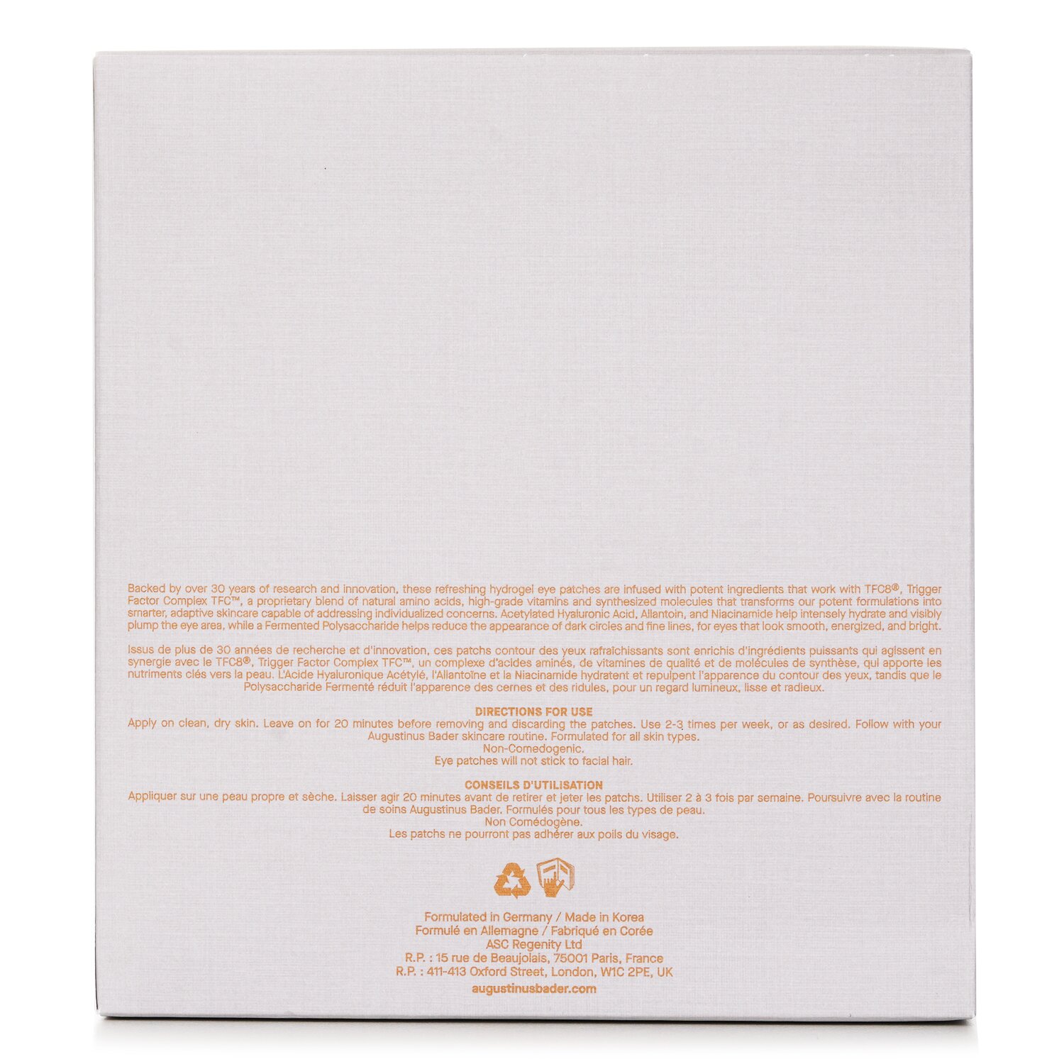 Augustinus Bader The Eye Patches 6x 3g